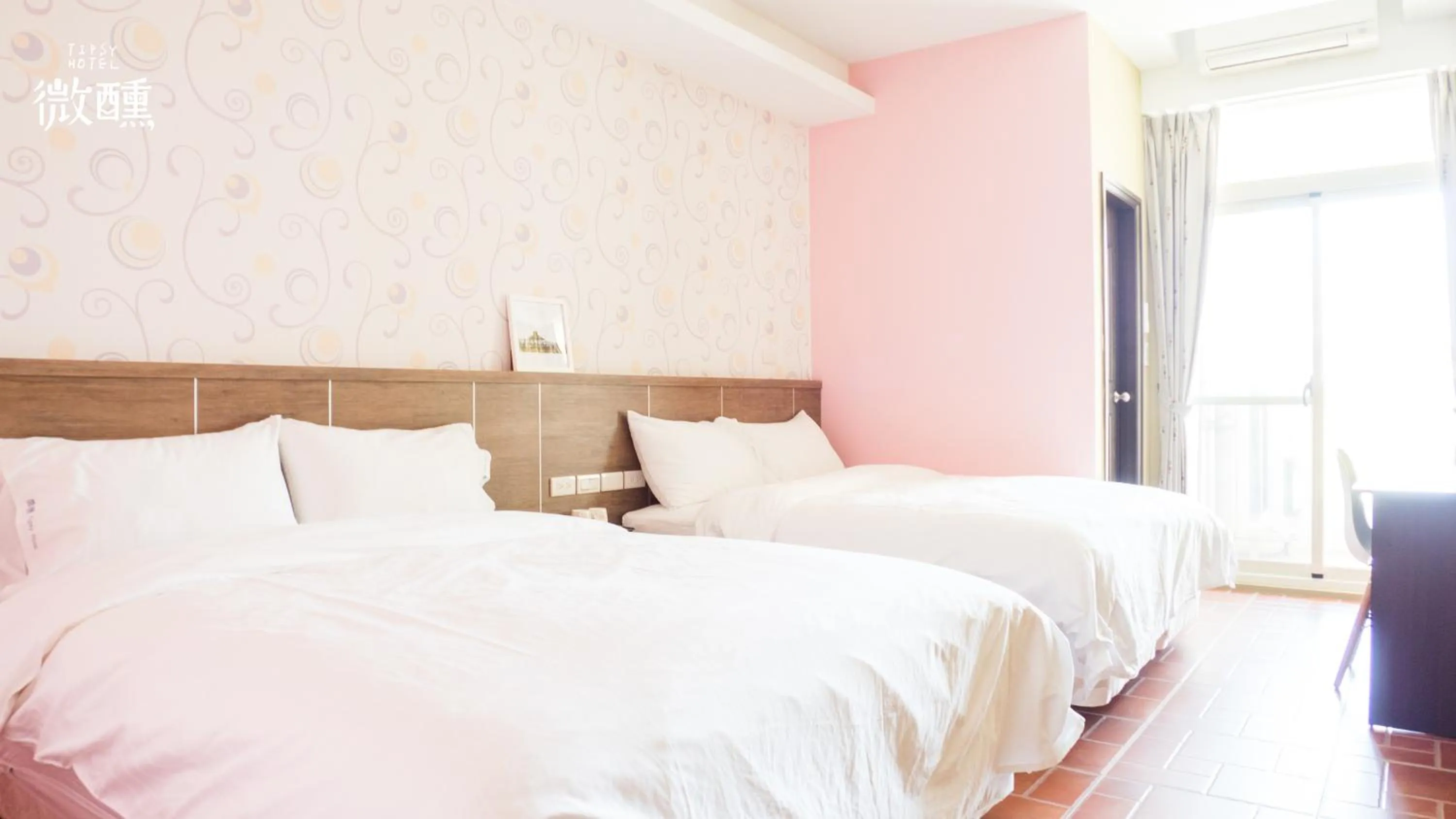 Bed in 金門微醺民宿 Kinmen TipsyHotel B&B
