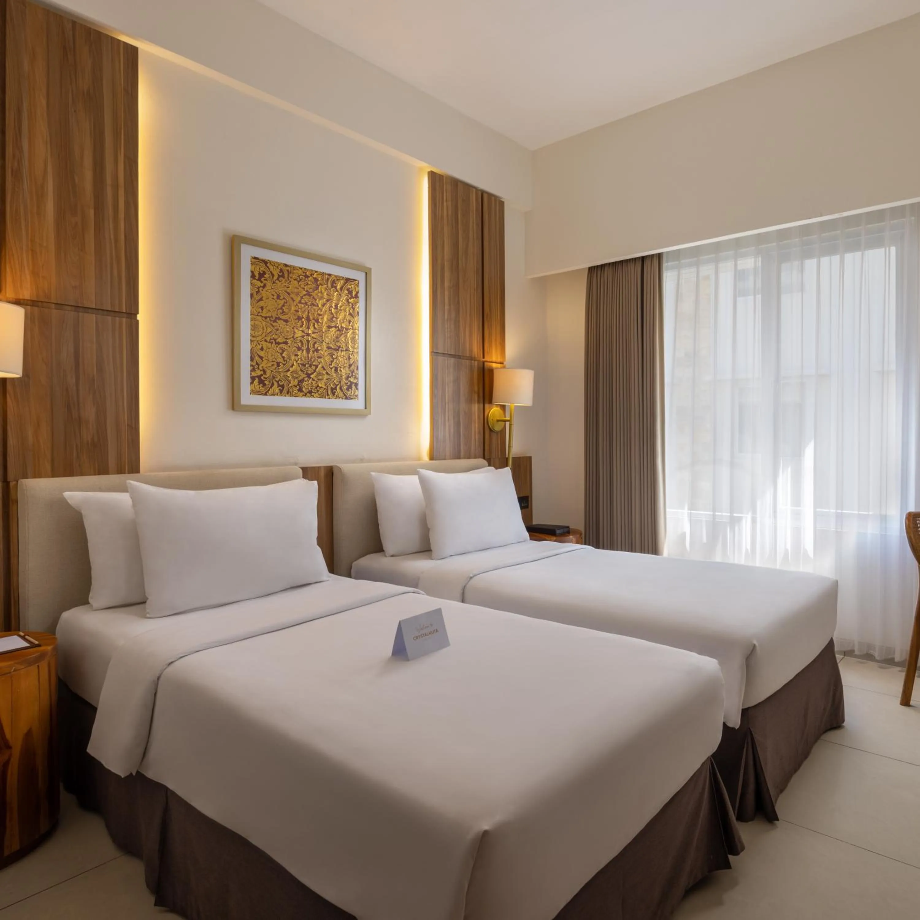 Bedroom, Bed in Crystalkuta Hotel - Bali