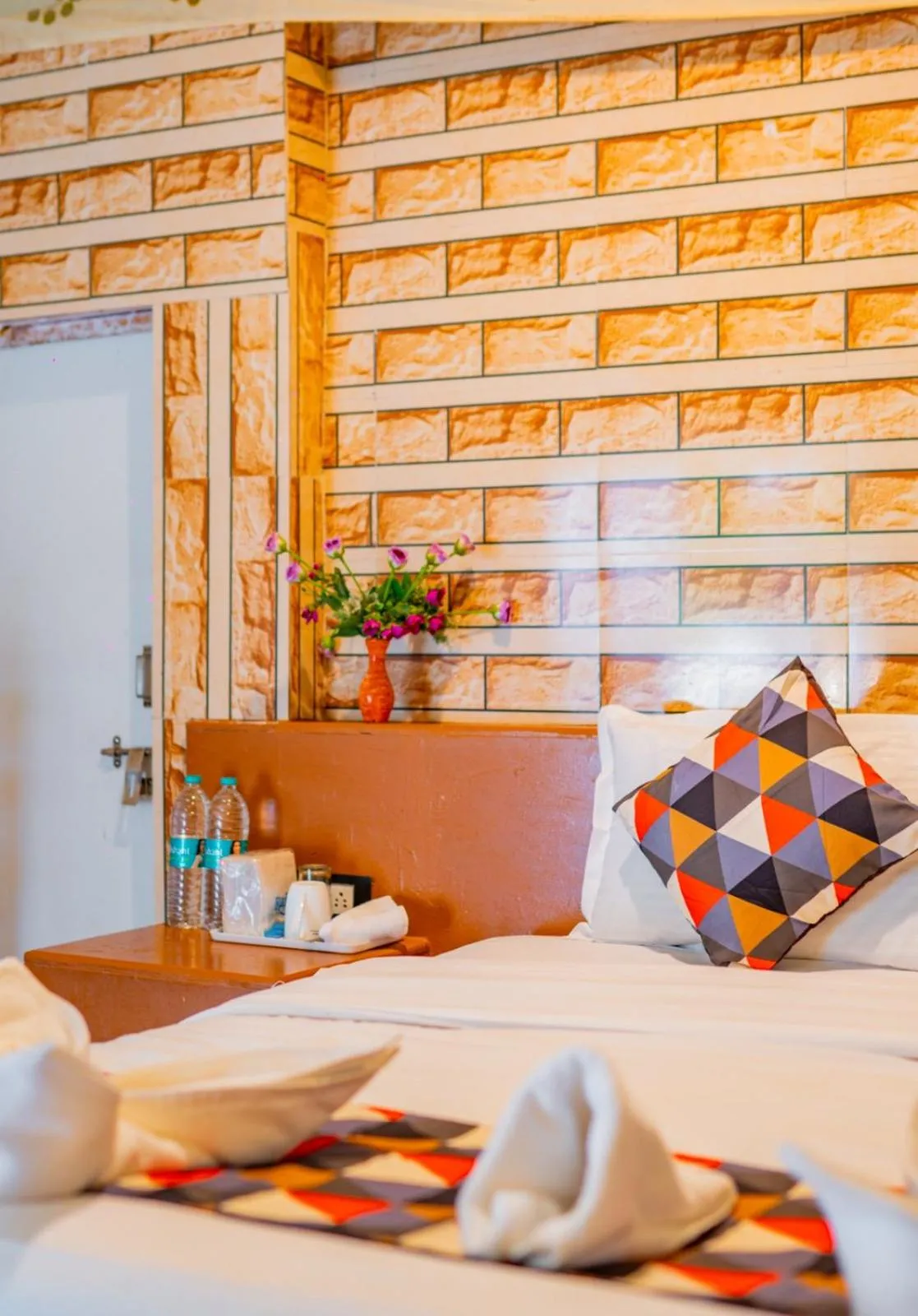 Bed in Royal Jaisalmer Resort with Swimming Pool