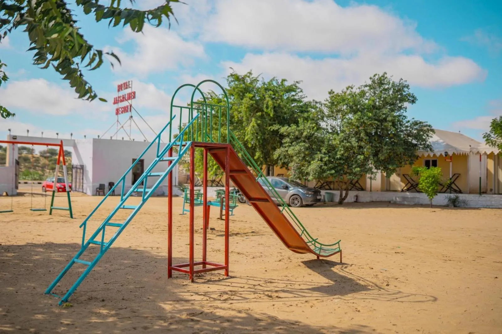 Children play ground in Royal Jaisalmer Resort with Swimming Pool