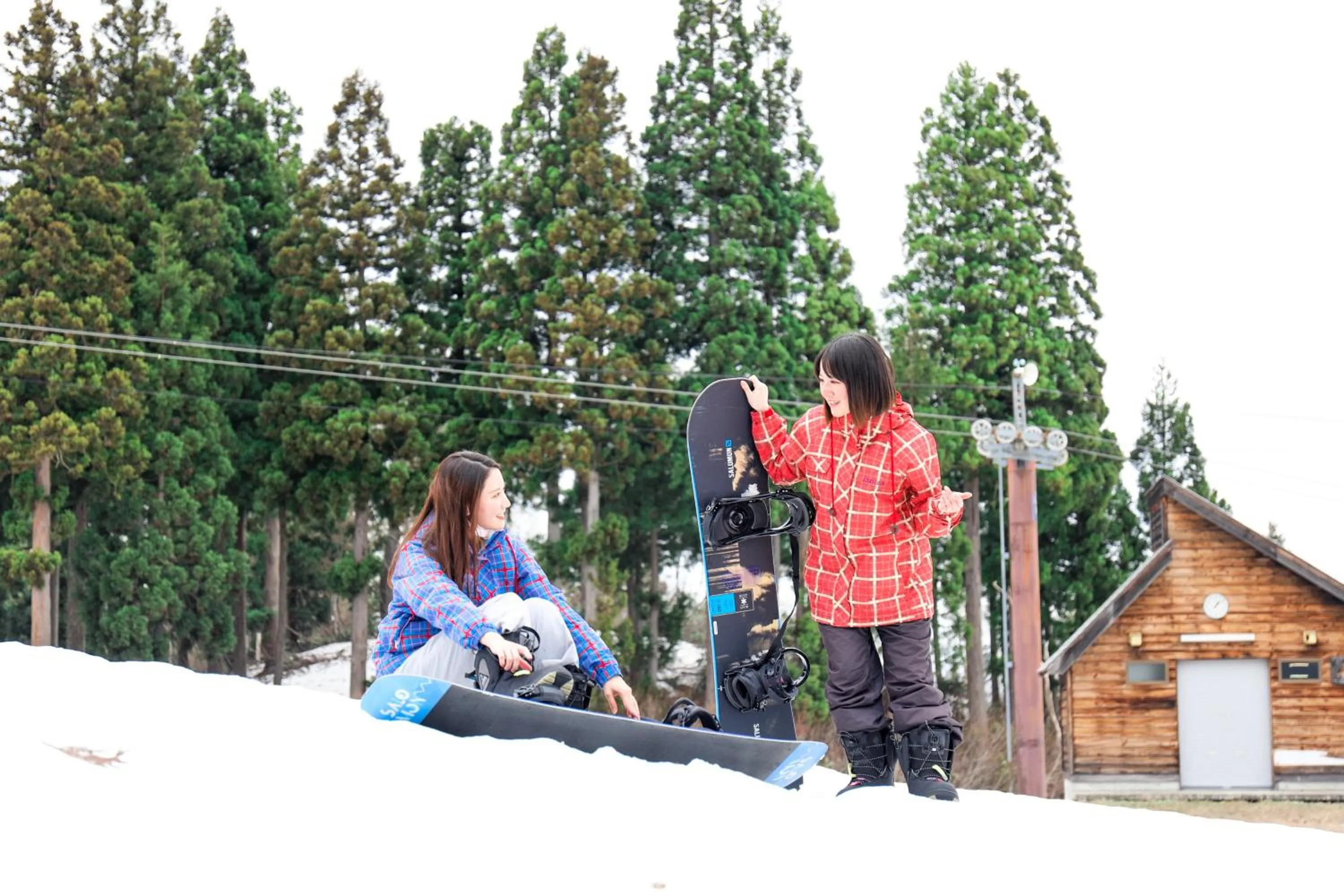 Skiing in New Greenpia Tsunan