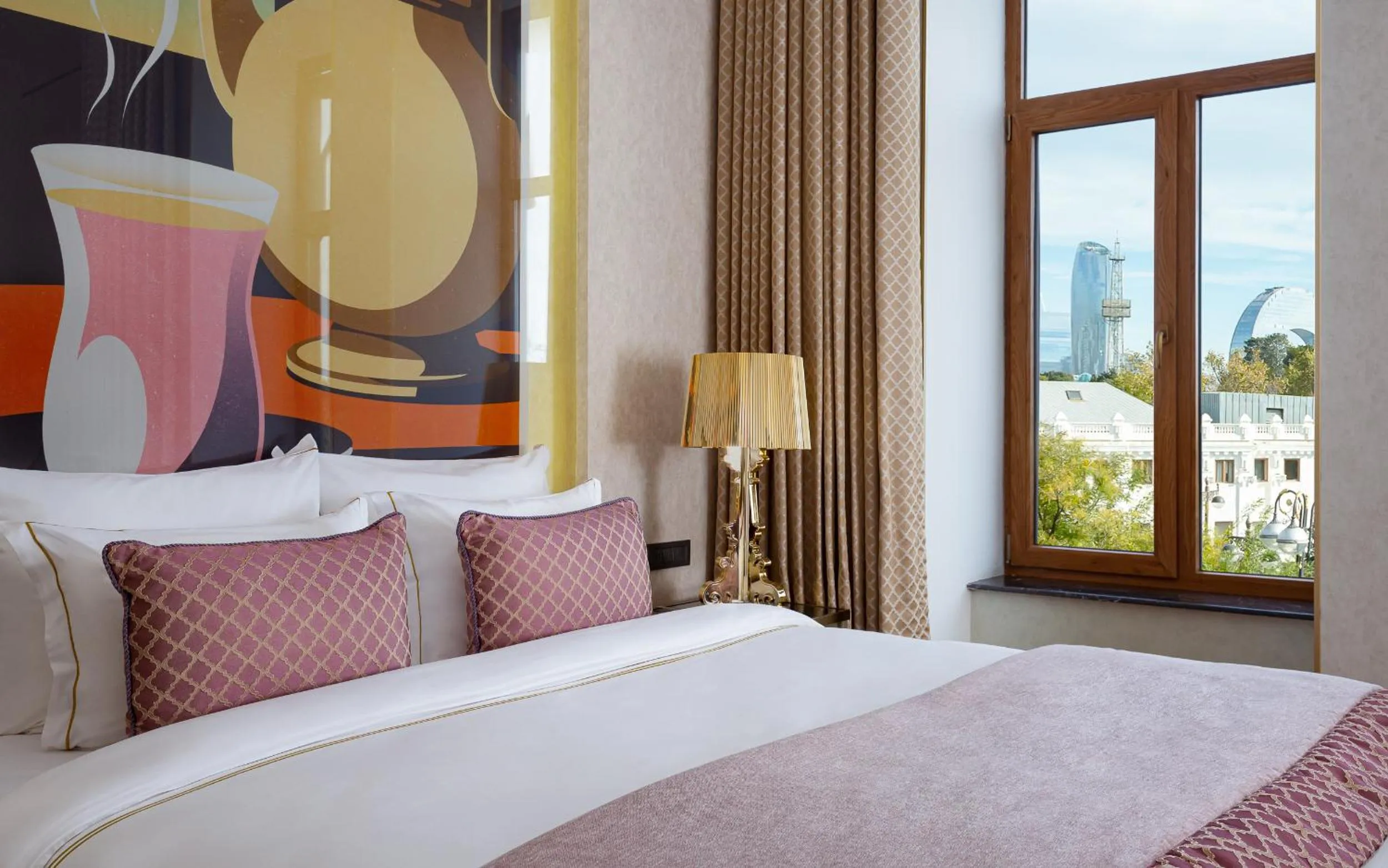 Bed in ART Gallery Hotel