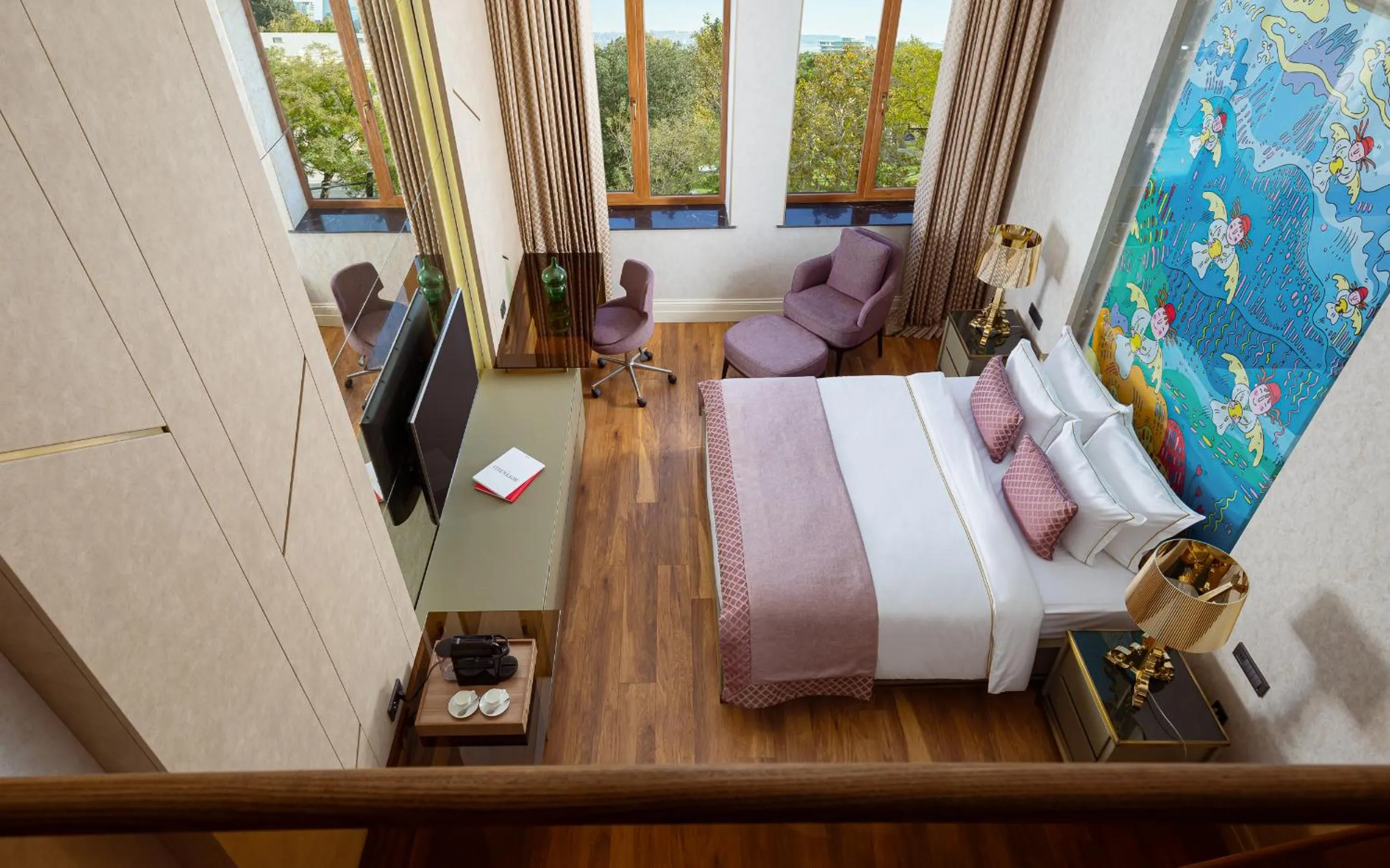 Bed in ART Gallery Hotel