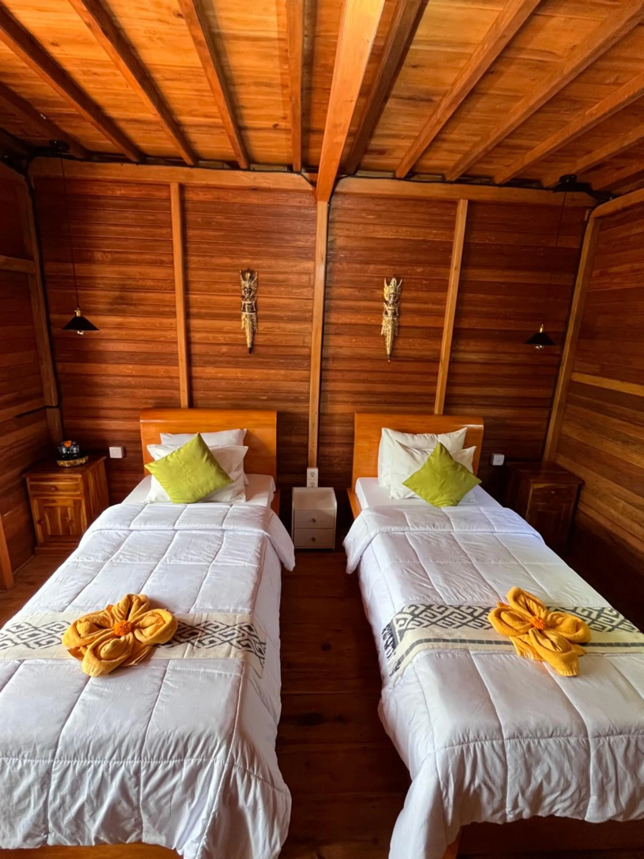 Bed in Khrisna Hs and Cottages