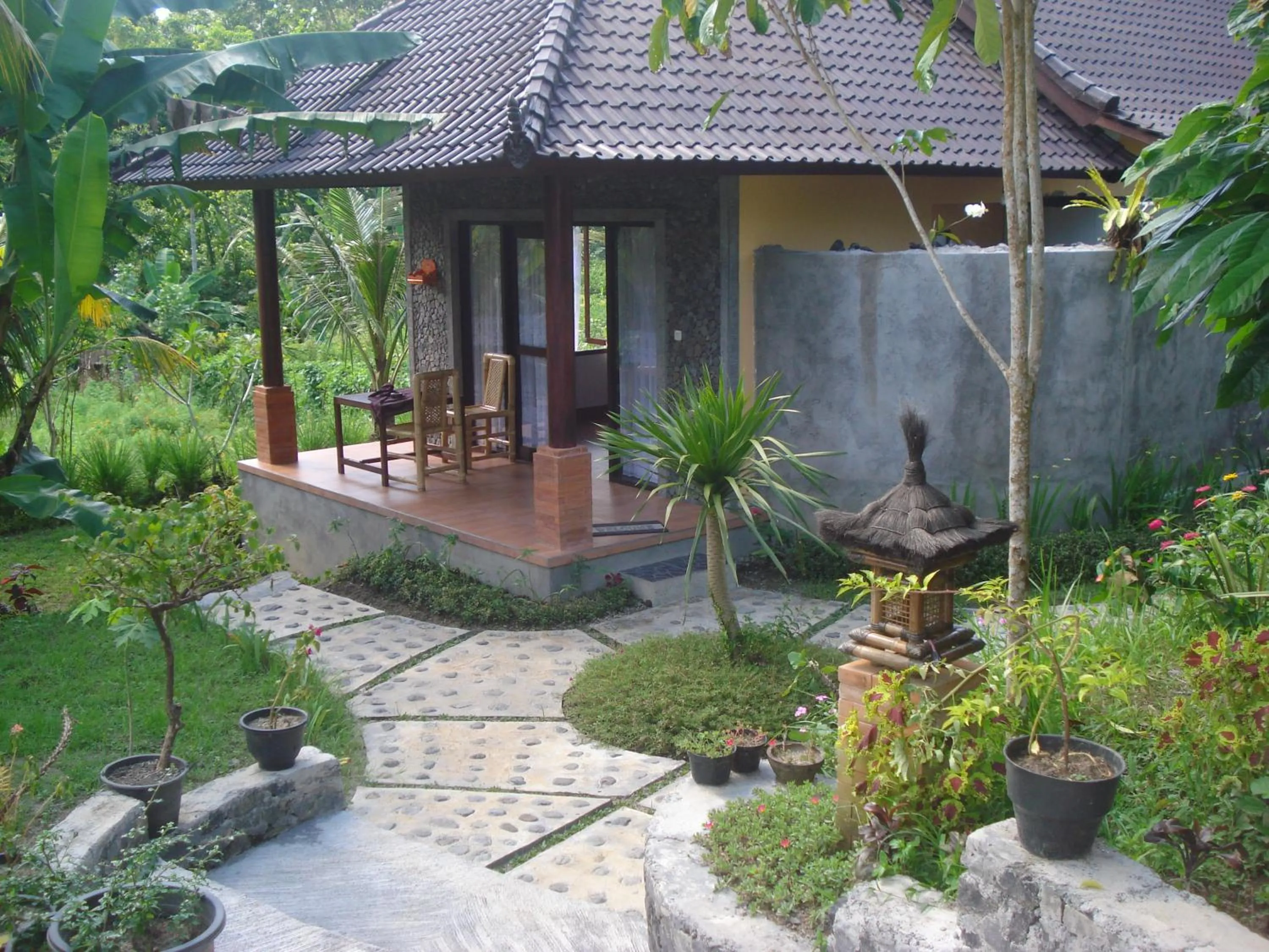 Garden view in Khrisna Hs and Cottages