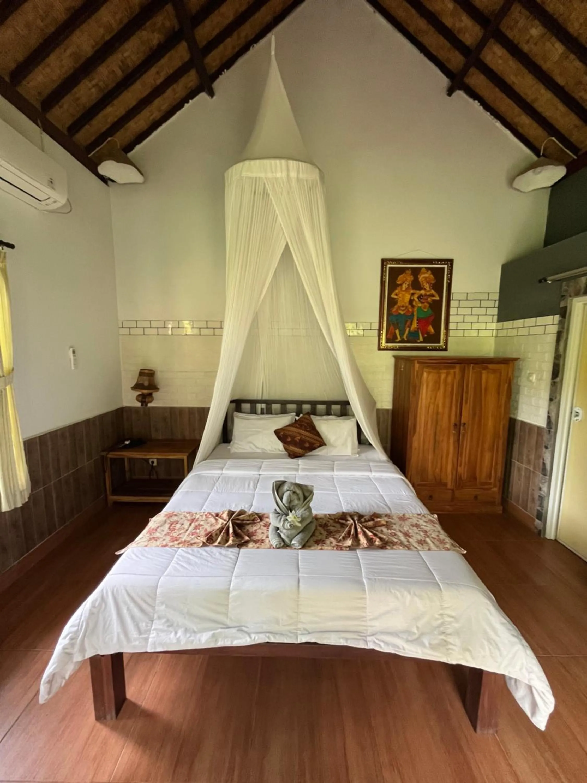 Bed in Khrisna Hs and Cottages
