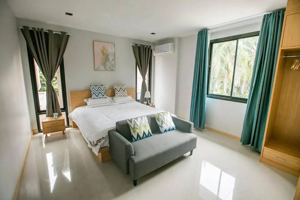 Bed in Aonang nine poolvilla