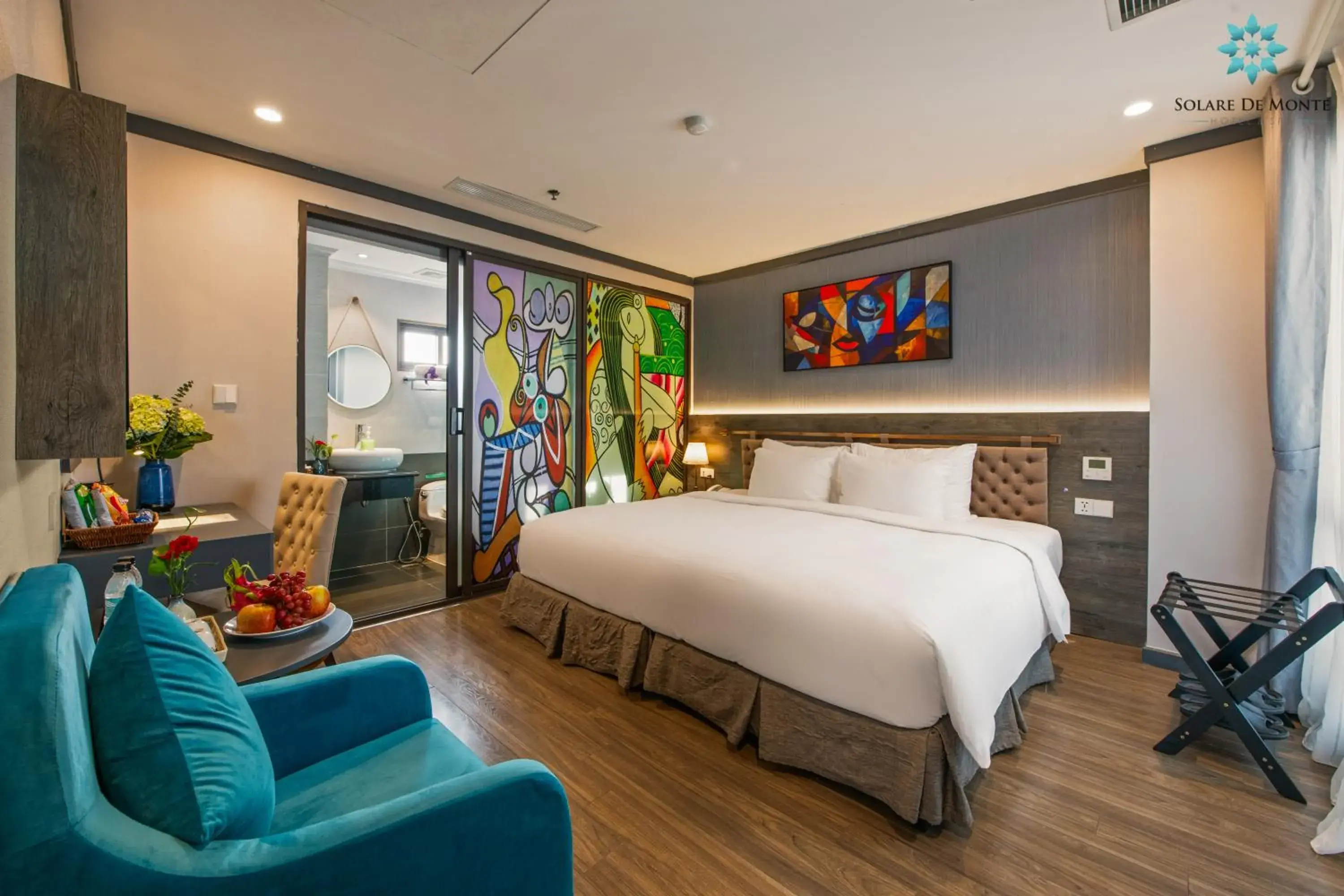 Bed in Solare De Monte Hotel & Spa Bed in Solare De Monte Hotel & Spa