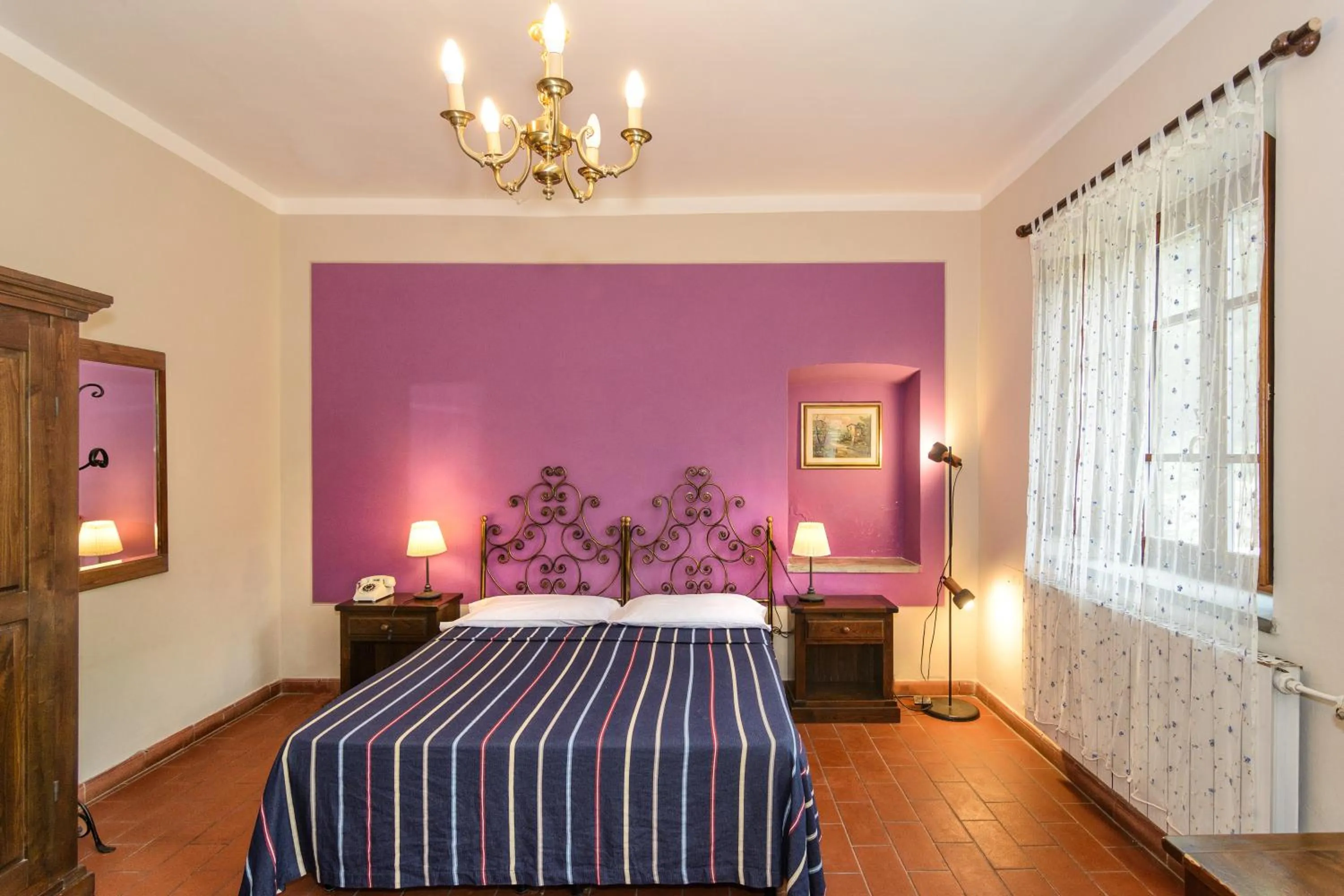 Bed in Hotel Villa Rinascimento