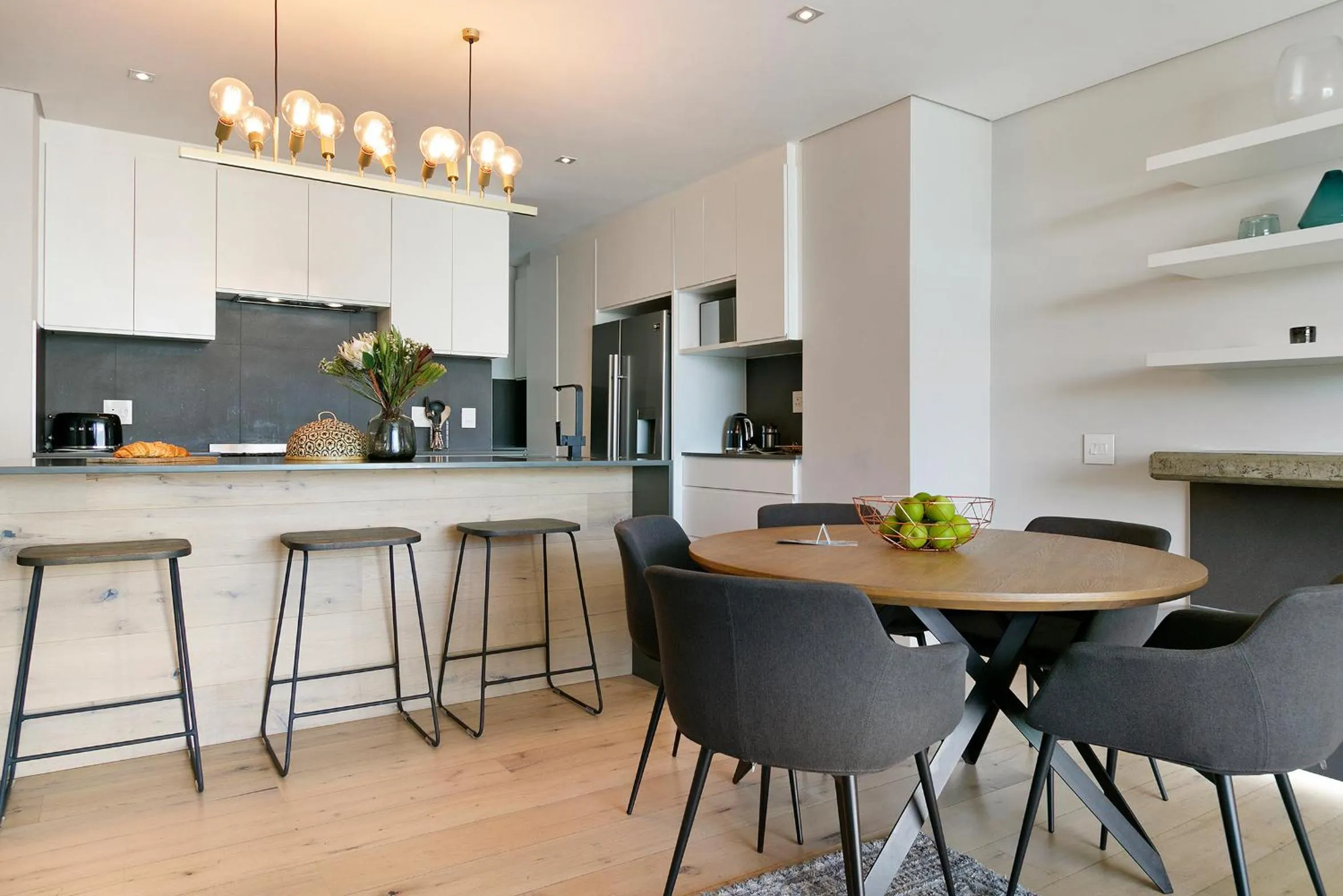 kitchen in Elements Luxury Suites by Totalstay