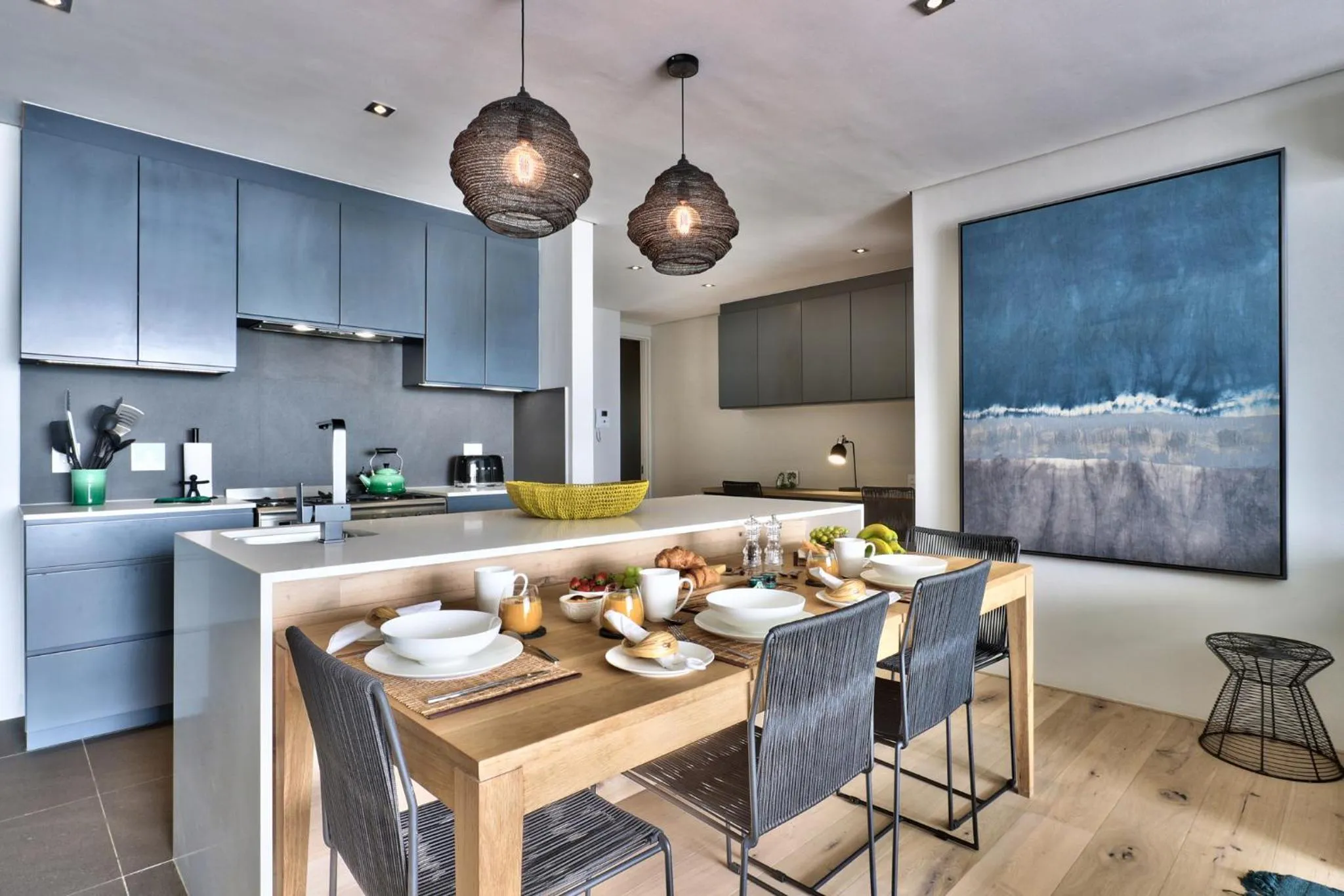 kitchen in Elements Luxury Suites by Totalstay