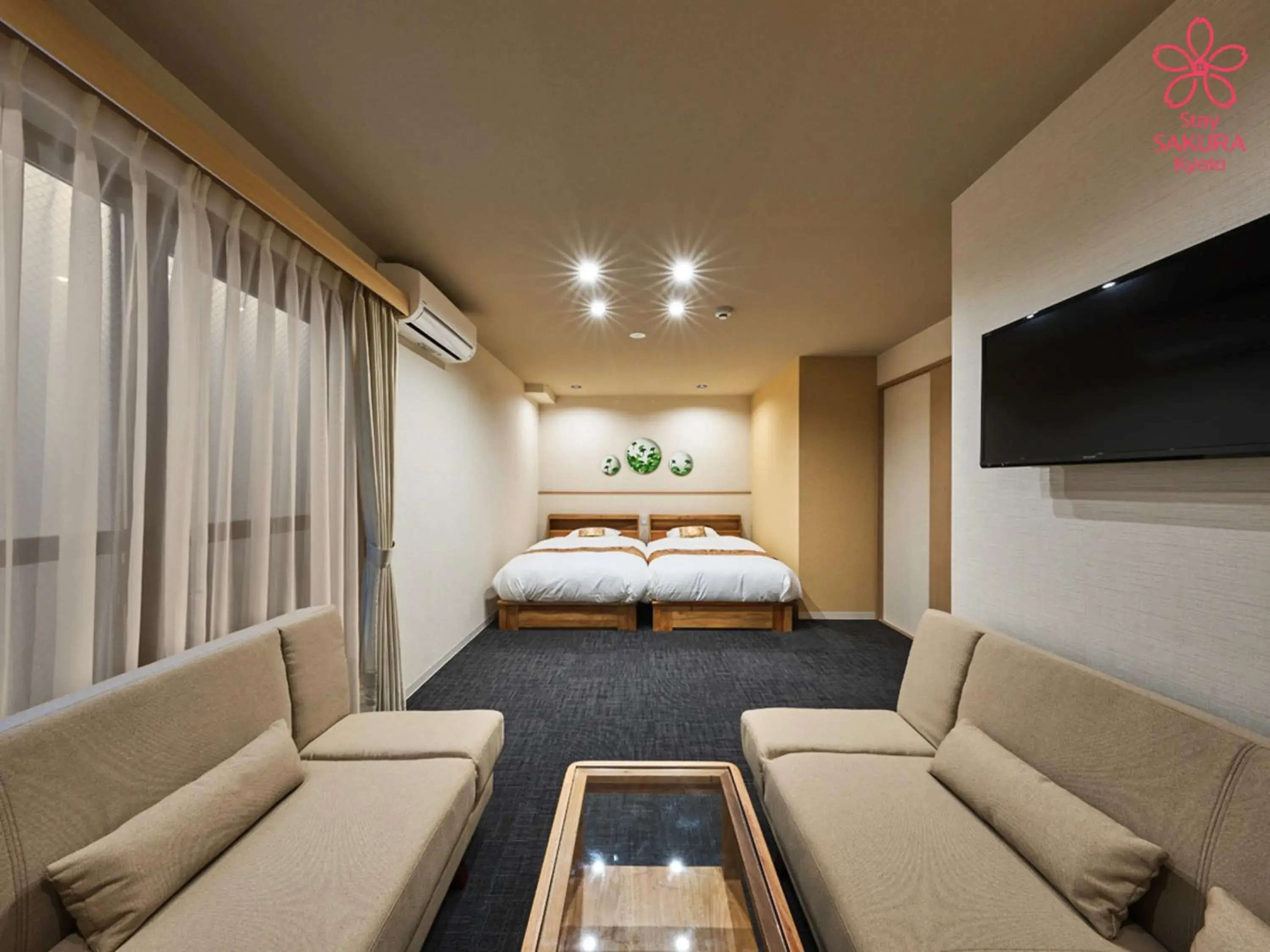 TV and multimedia, Bed in Stay SAKURA Kyoto Higashiyama Shirakawa TV and multimedia, Bed in Stay SAKURA Kyoto Higashiyama Shirakawa