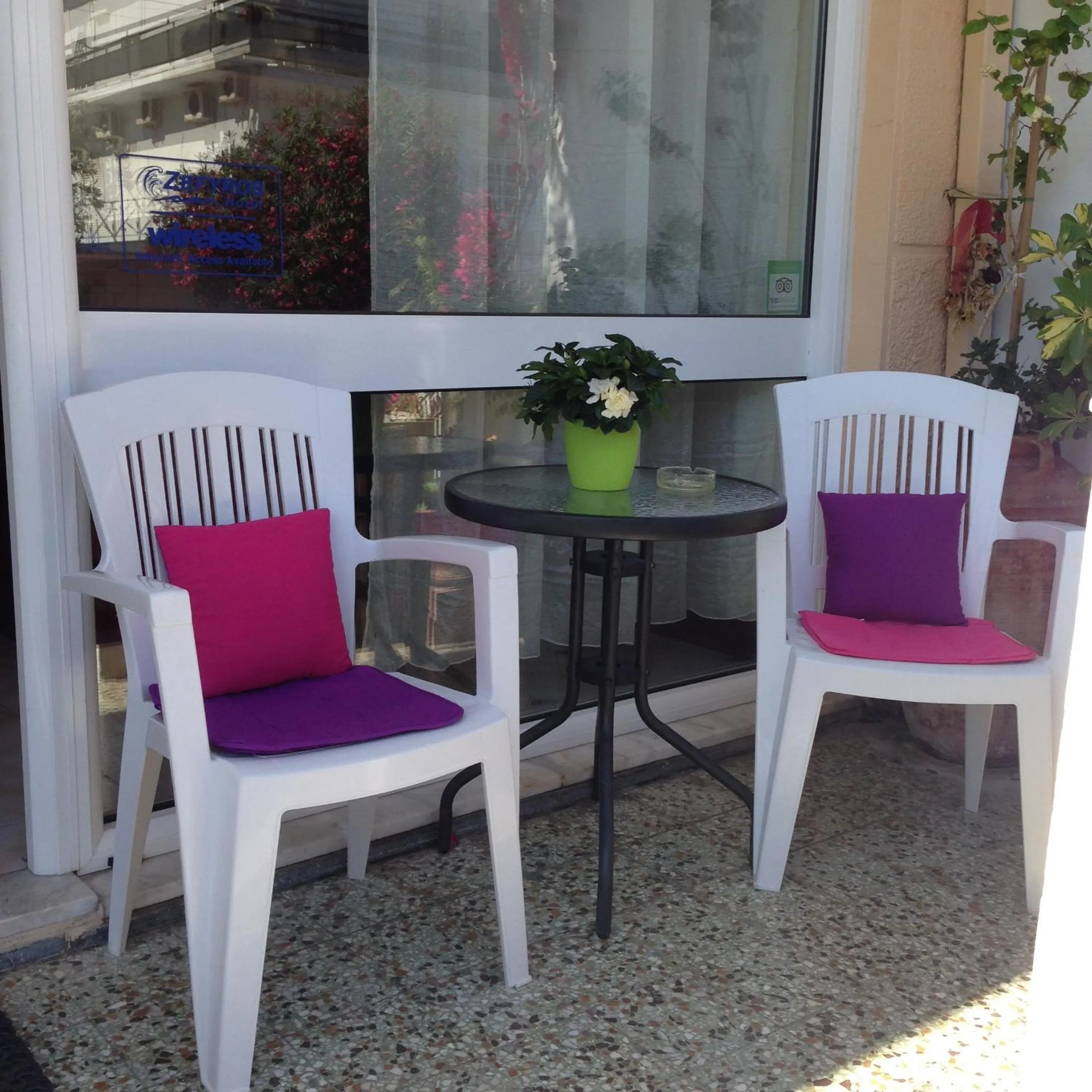 Balcony/Terrace in Zefyros Hotel