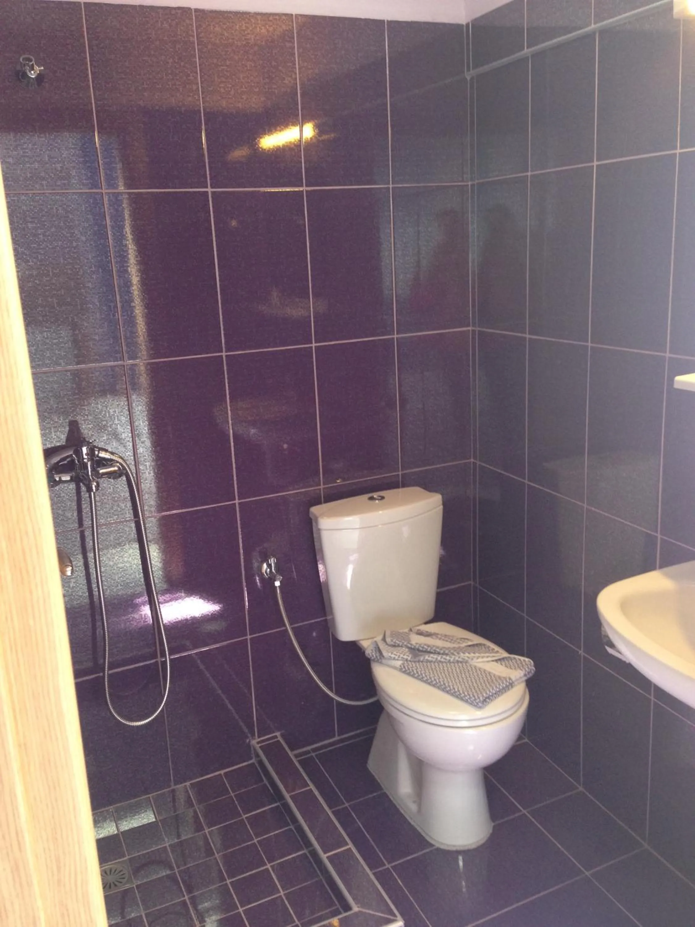 Shower in Zefyros Hotel