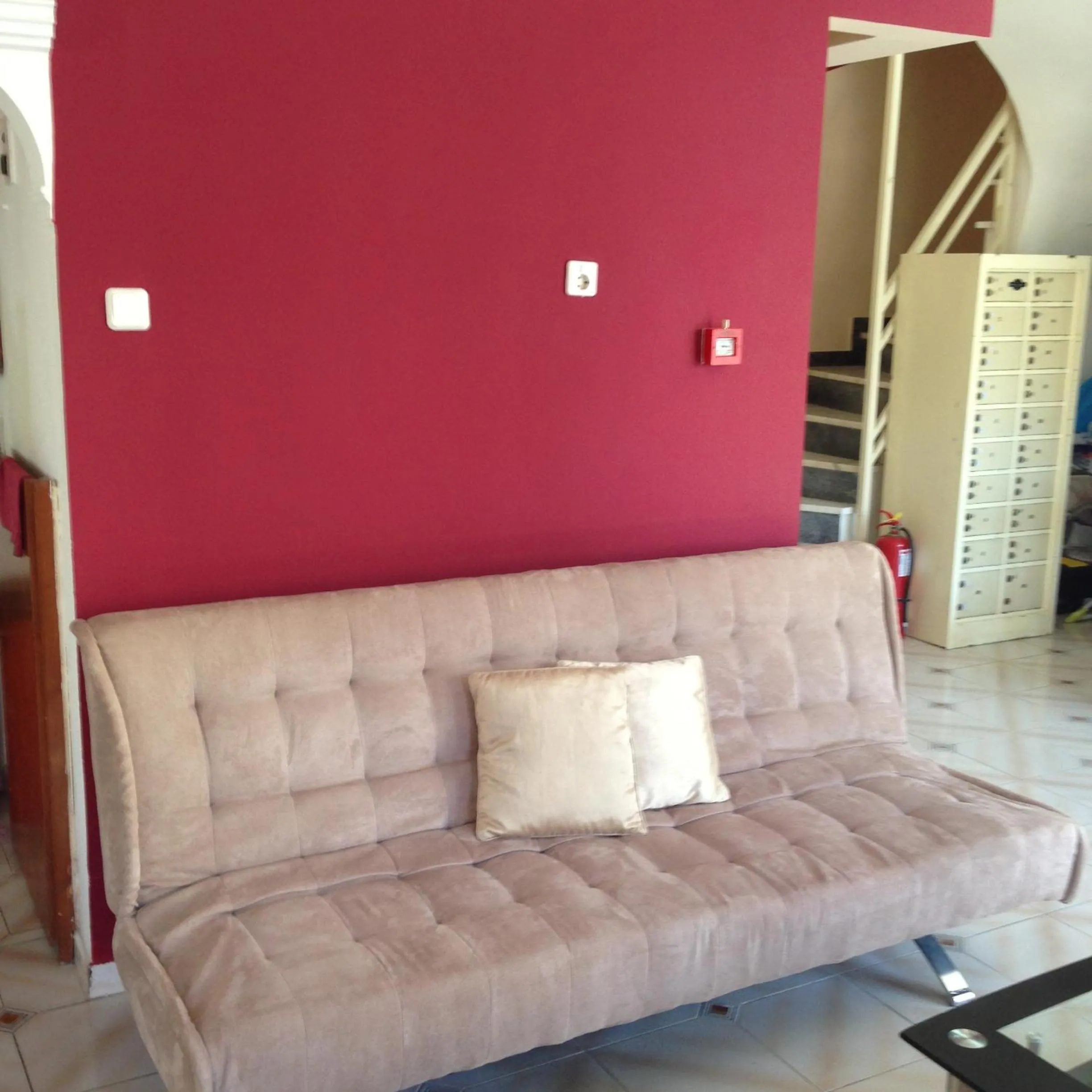 Communal lounge/ TV room in Zefyros Hotel