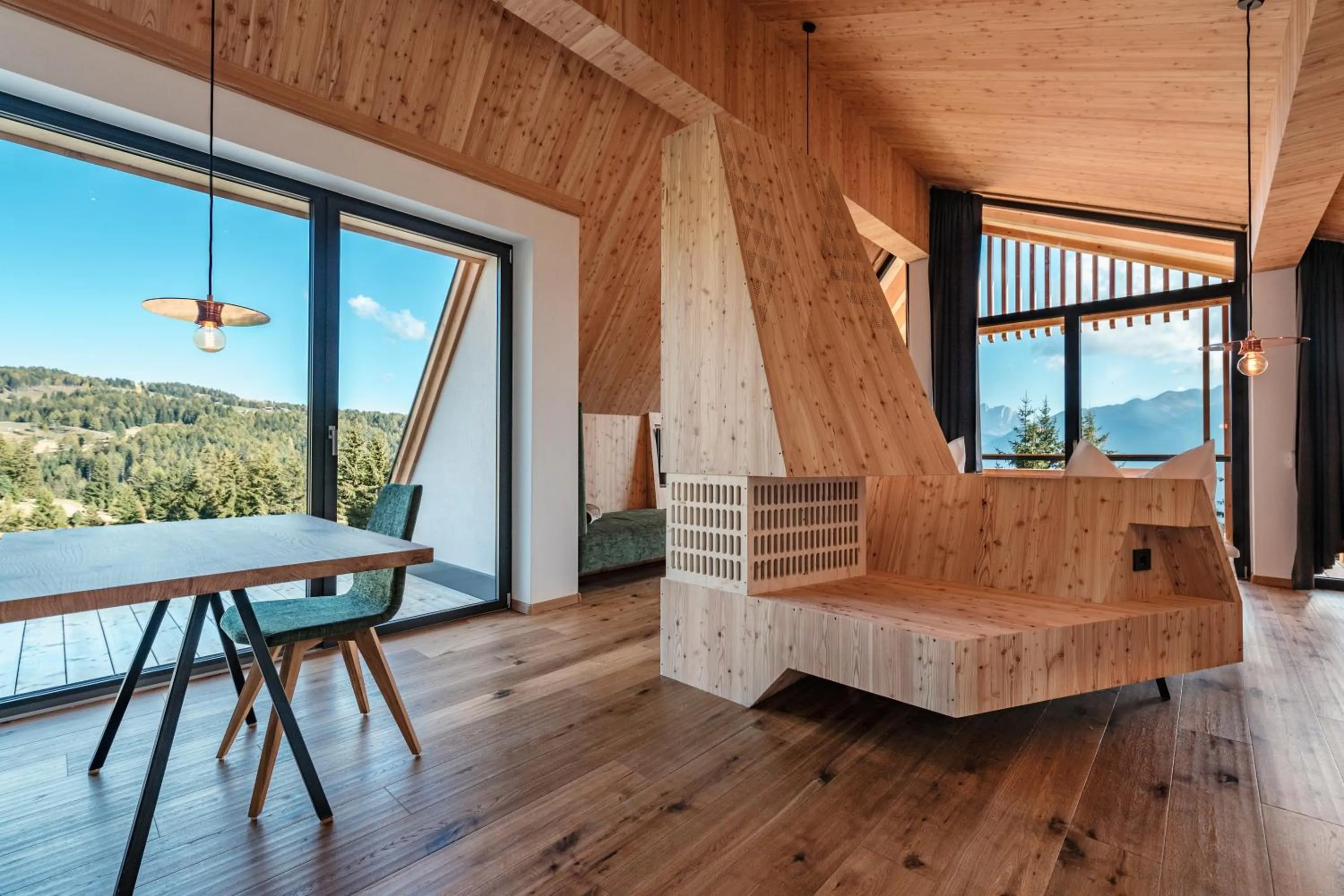 Seating area in Oberhauser Hütte Rodenecker - Lüsner Alm