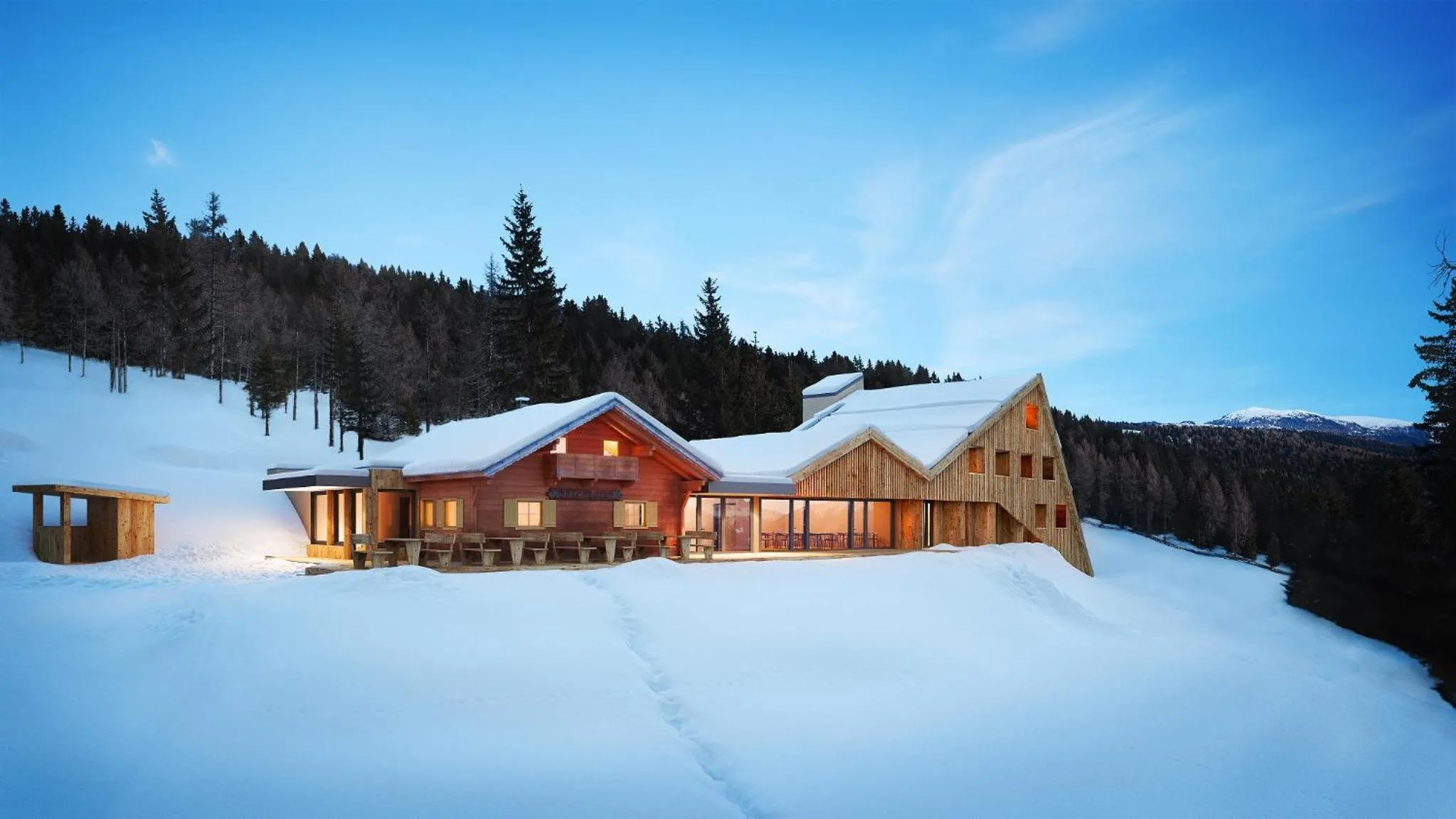 Property building in Oberhauser Hütte Rodenecker - Lüsner Alm