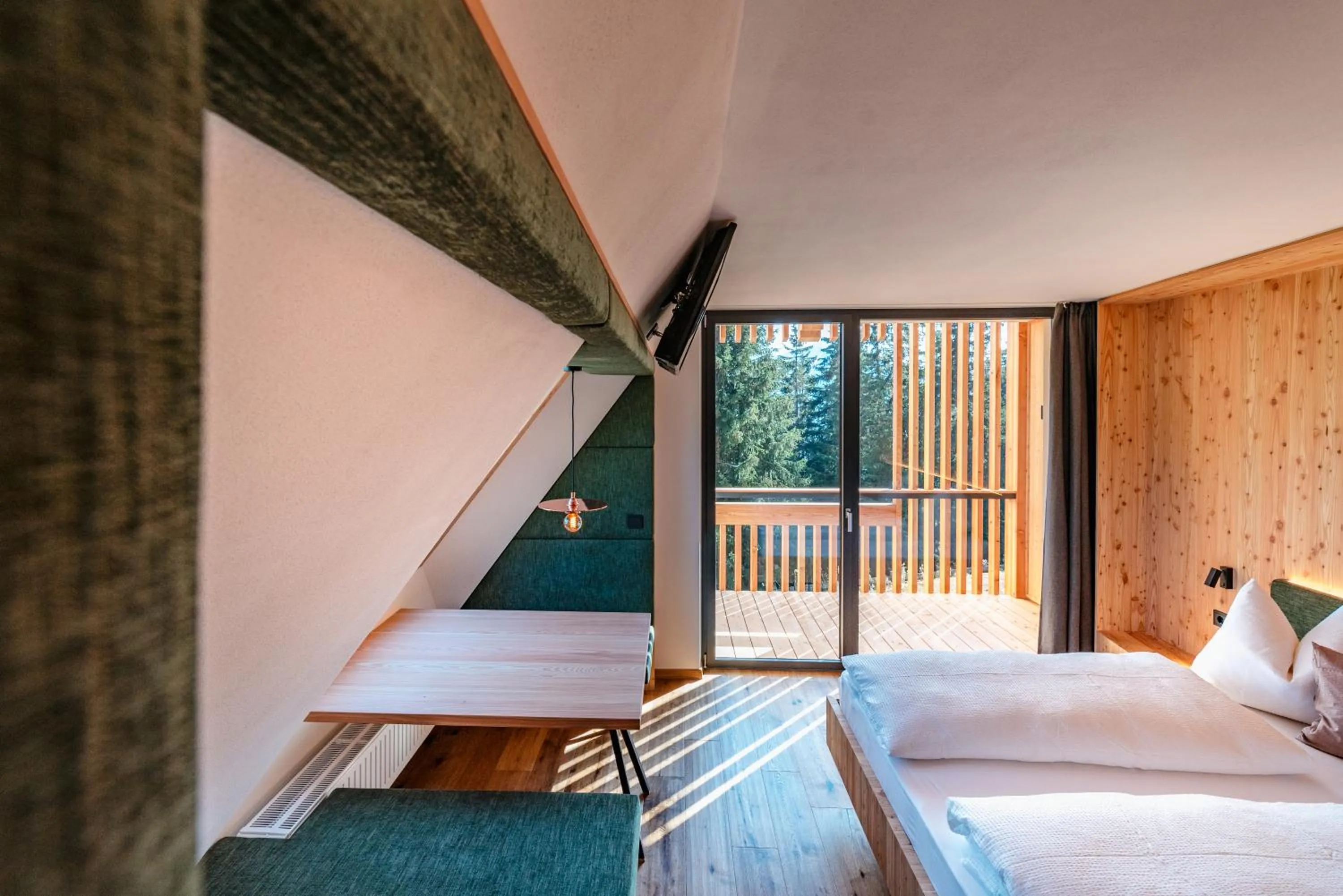 Bed in Oberhauser Hütte Rodenecker - Lüsner Alm