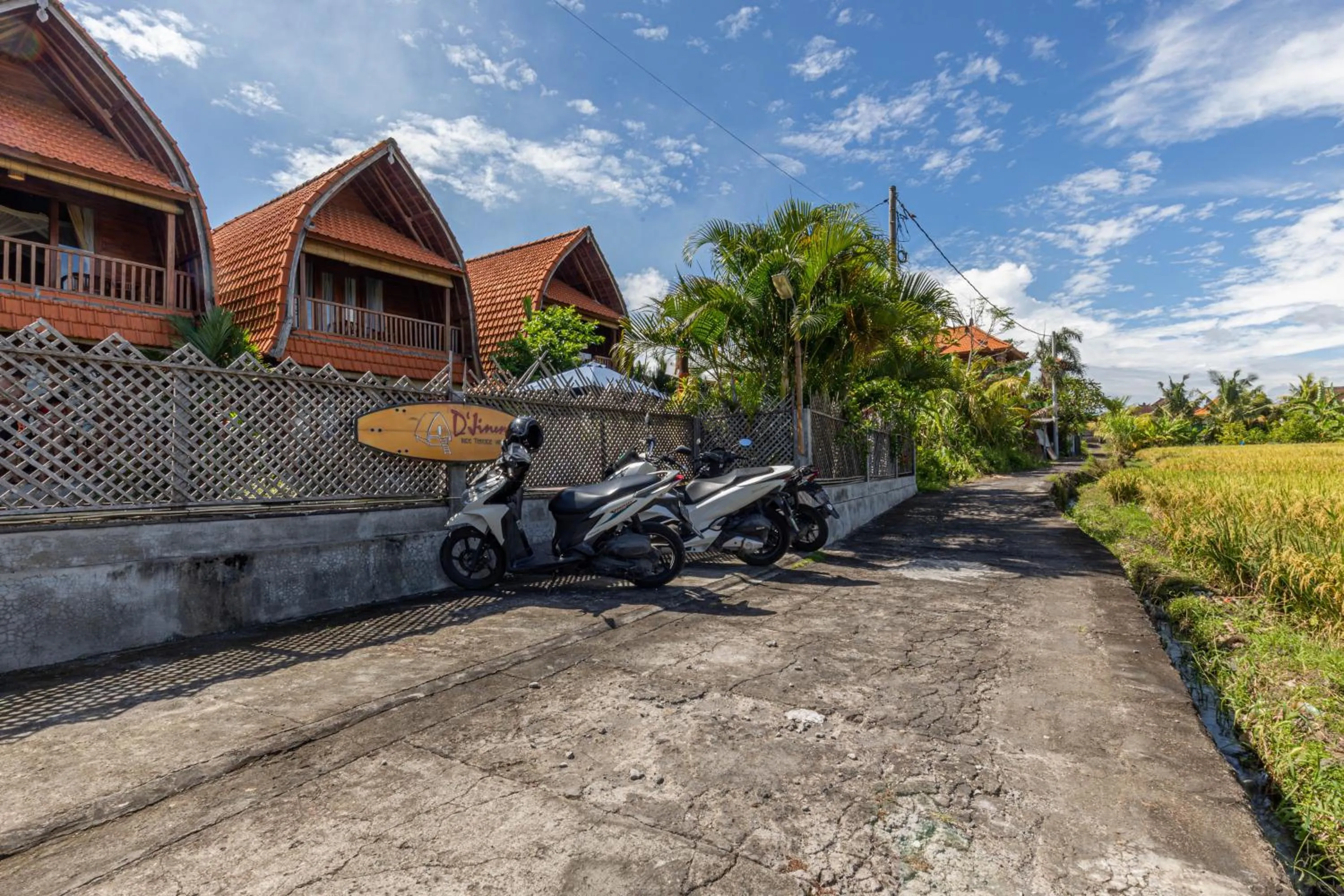 Parking in D'jineng Rice Terrace Canggu