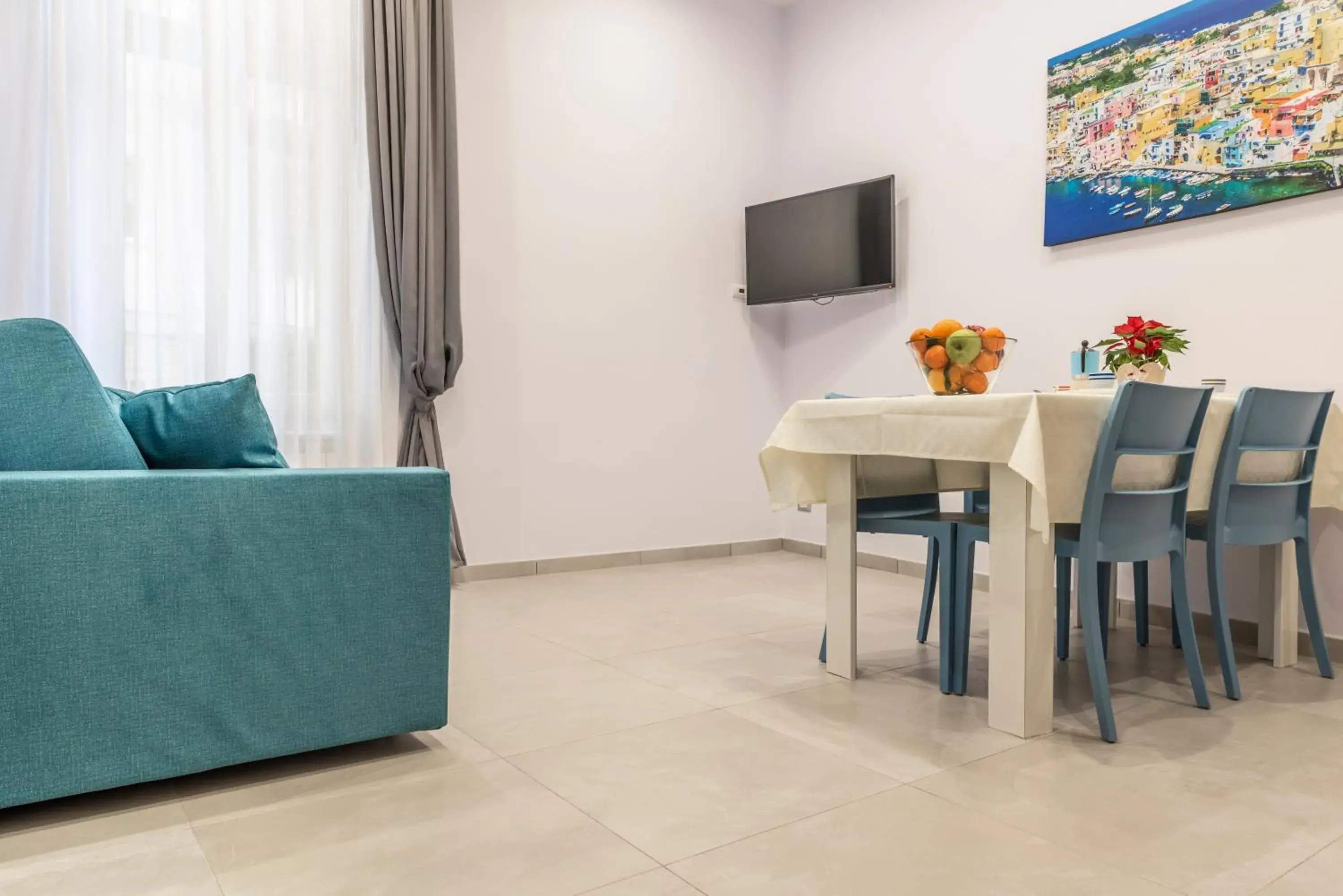 Living room in La Casina Rossa Living room in La Casina Rossa