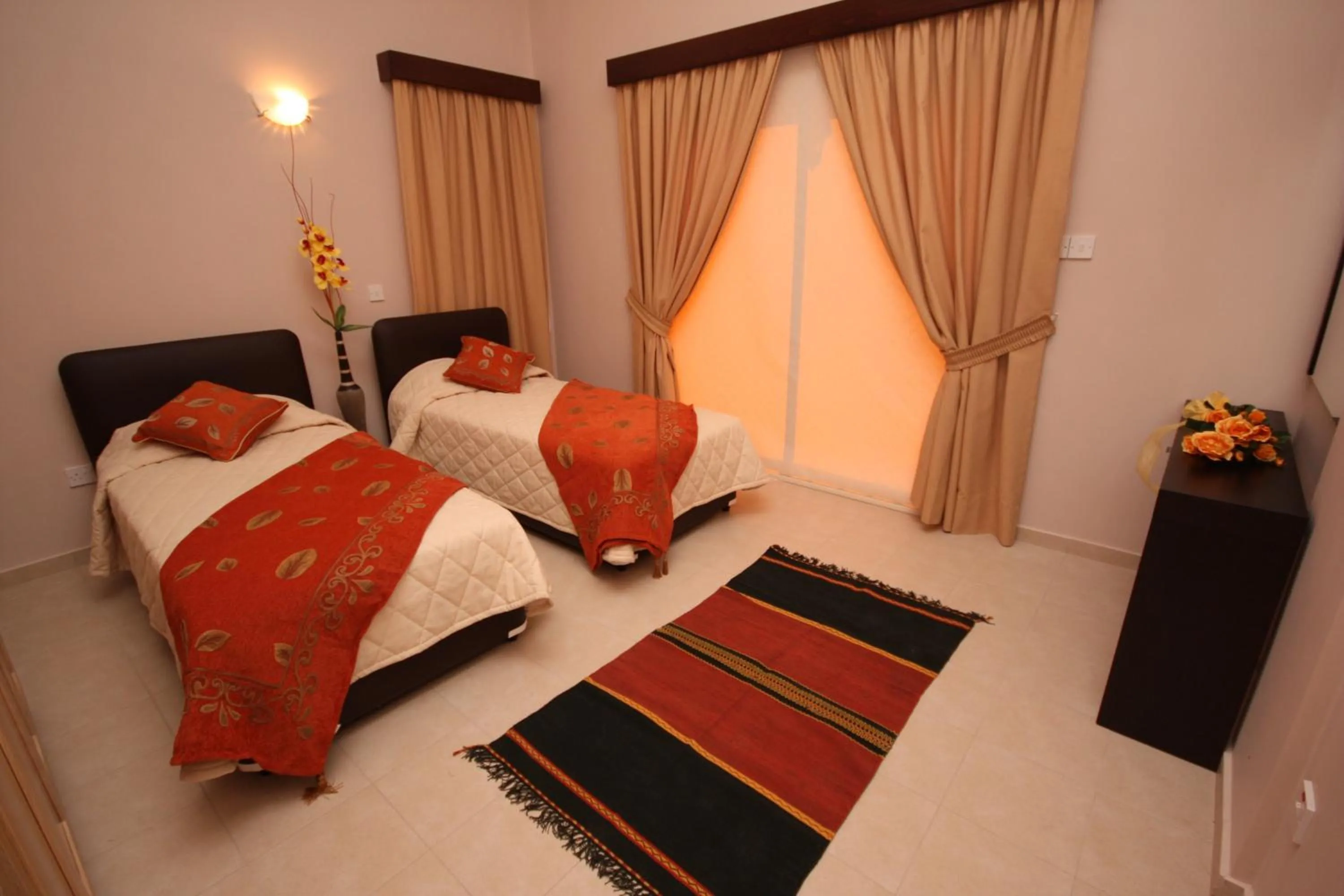 Bedroom, Bed in Villa Santorini