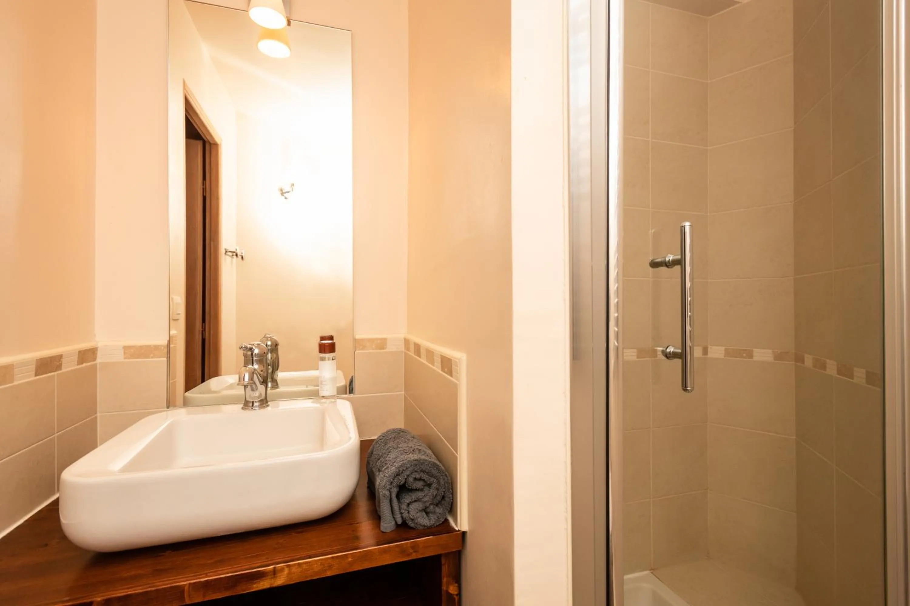 Shower in Résidence Le Chamois d'Or