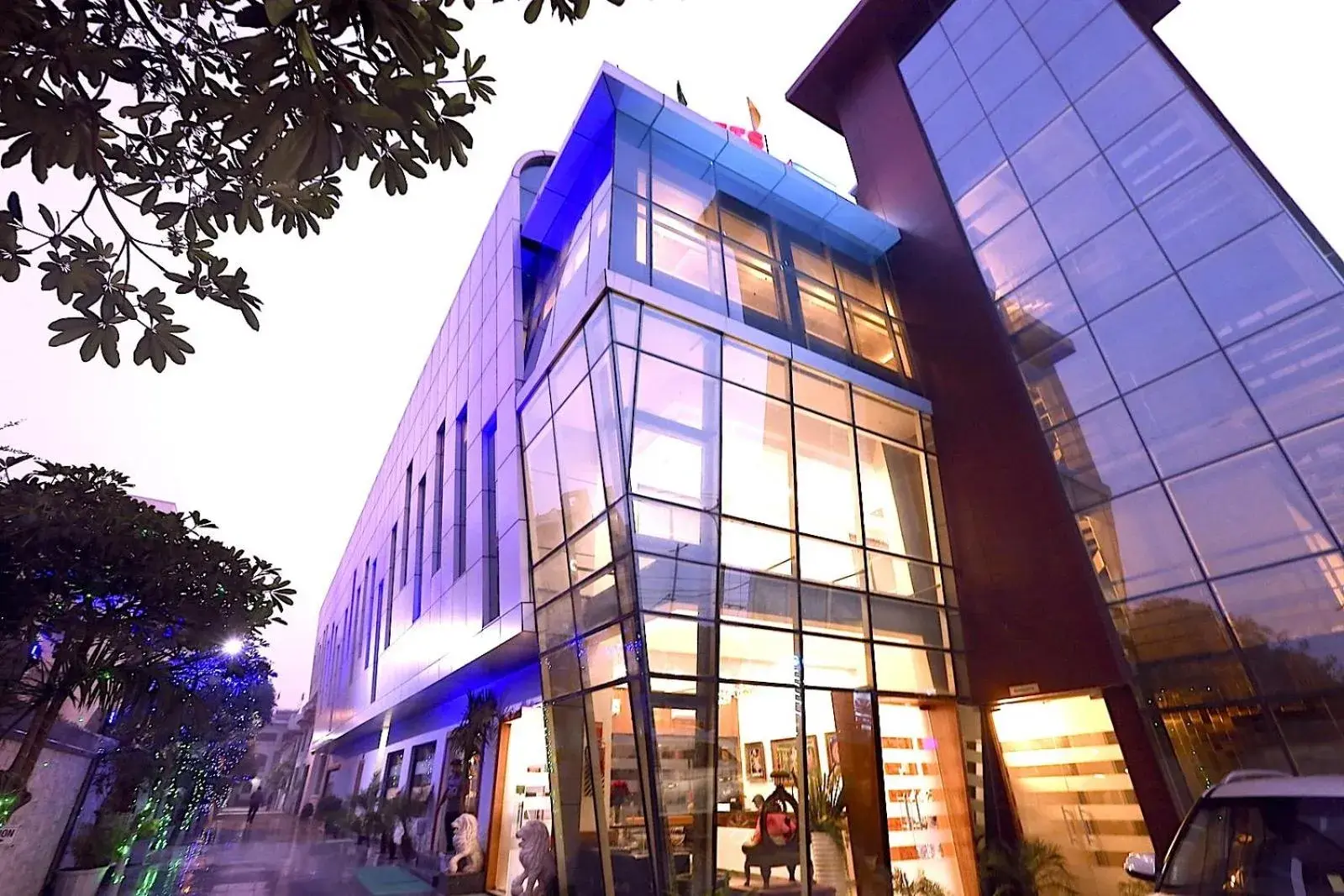 Facade/entrance in Hotel Kridha Residency - Opposite Prem Mandir Vrindavan Facade/entrance in Hotel Kridha Residency - Opposite Prem Mandir Vrindavan