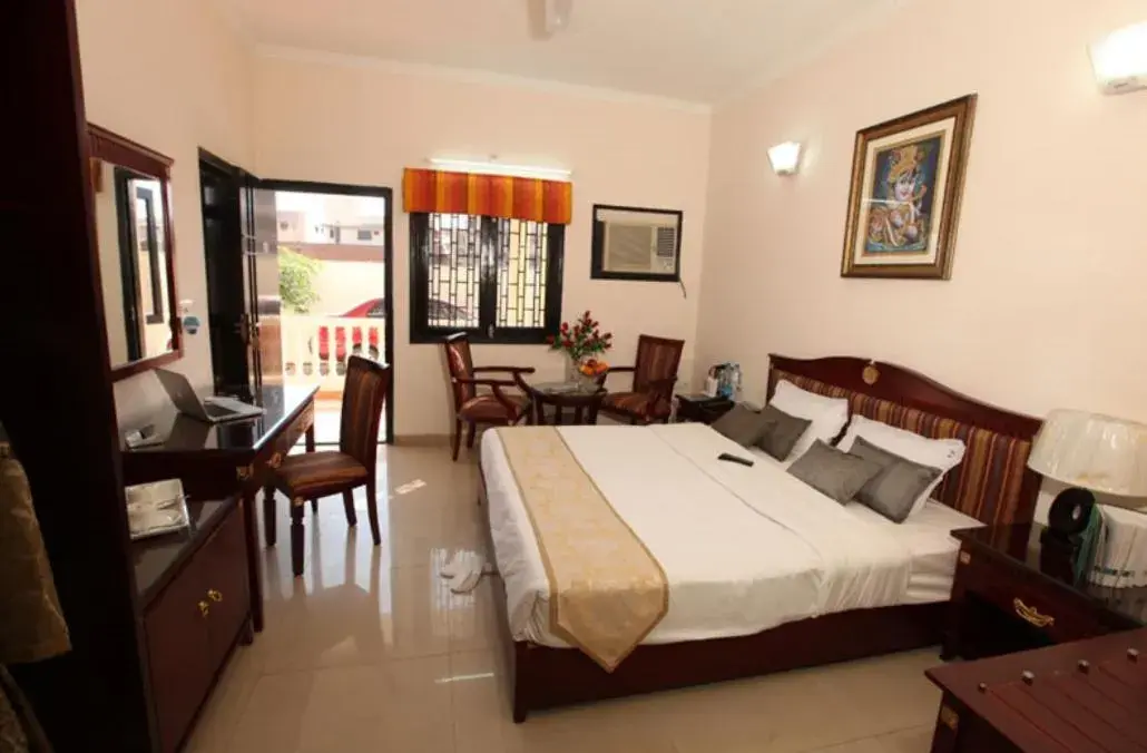 Bed in Hotel Kridha Residency - Opposite Prem Mandir Vrindavan Bed in Hotel Kridha Residency - Opposite Prem Mandir Vrindavan