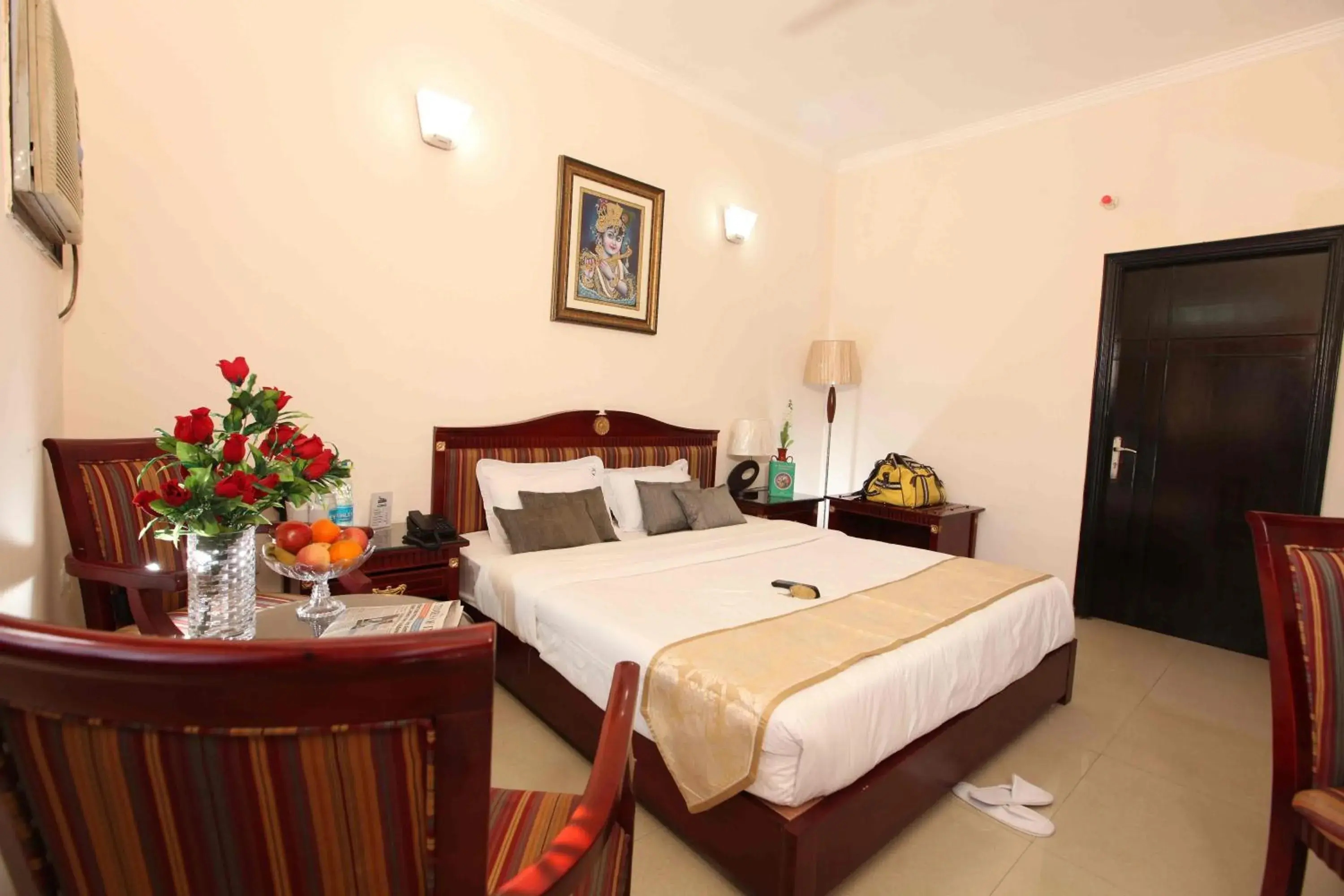 Photo of the whole room, Bed in Hotel Kridha Residency - Opposite Prem Mandir Vrindavan Photo of the whole room, Bed in Hotel Kridha Residency - Opposite Prem Mandir Vrindavan