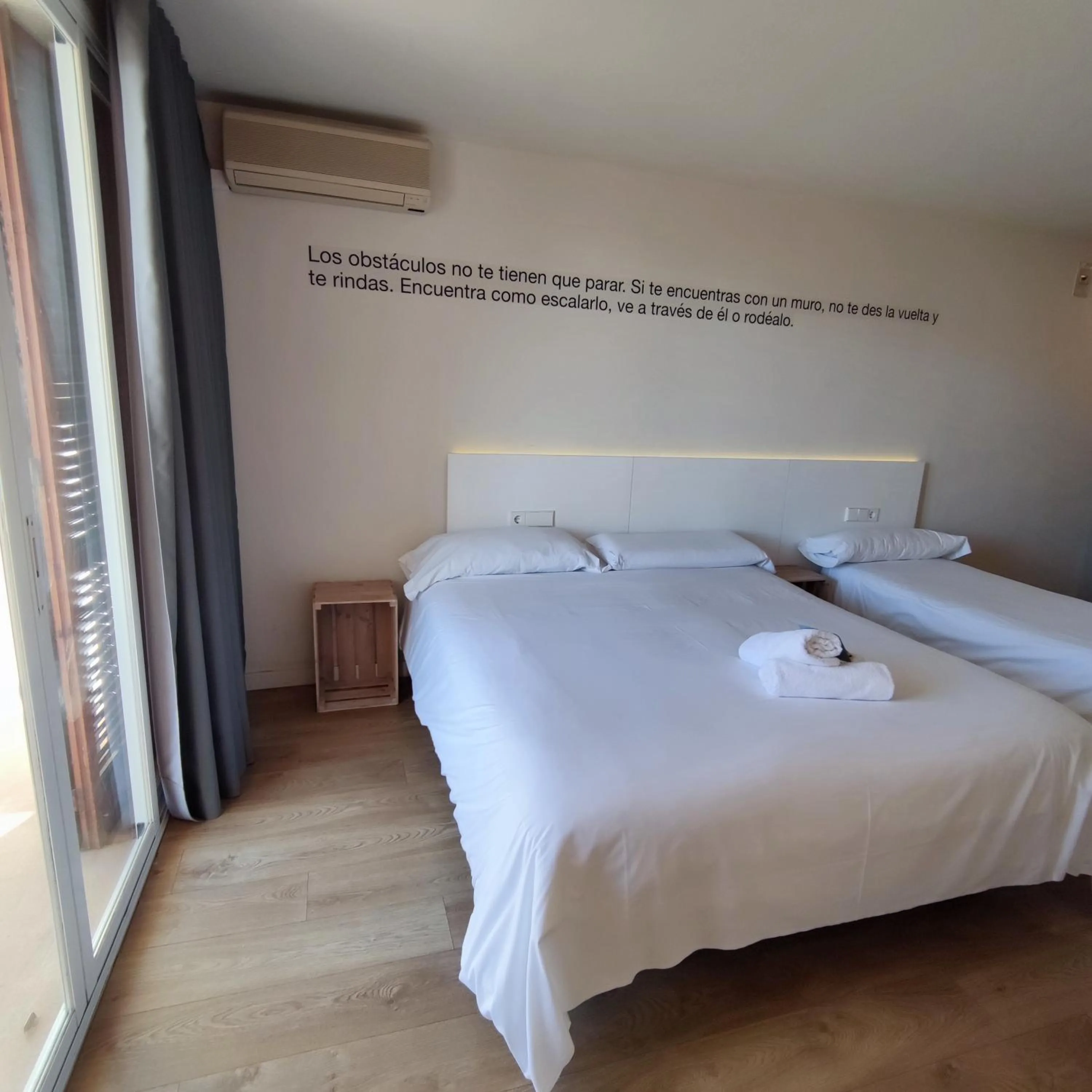 Bed in Dynamic Hotels Caldetes Barcelona