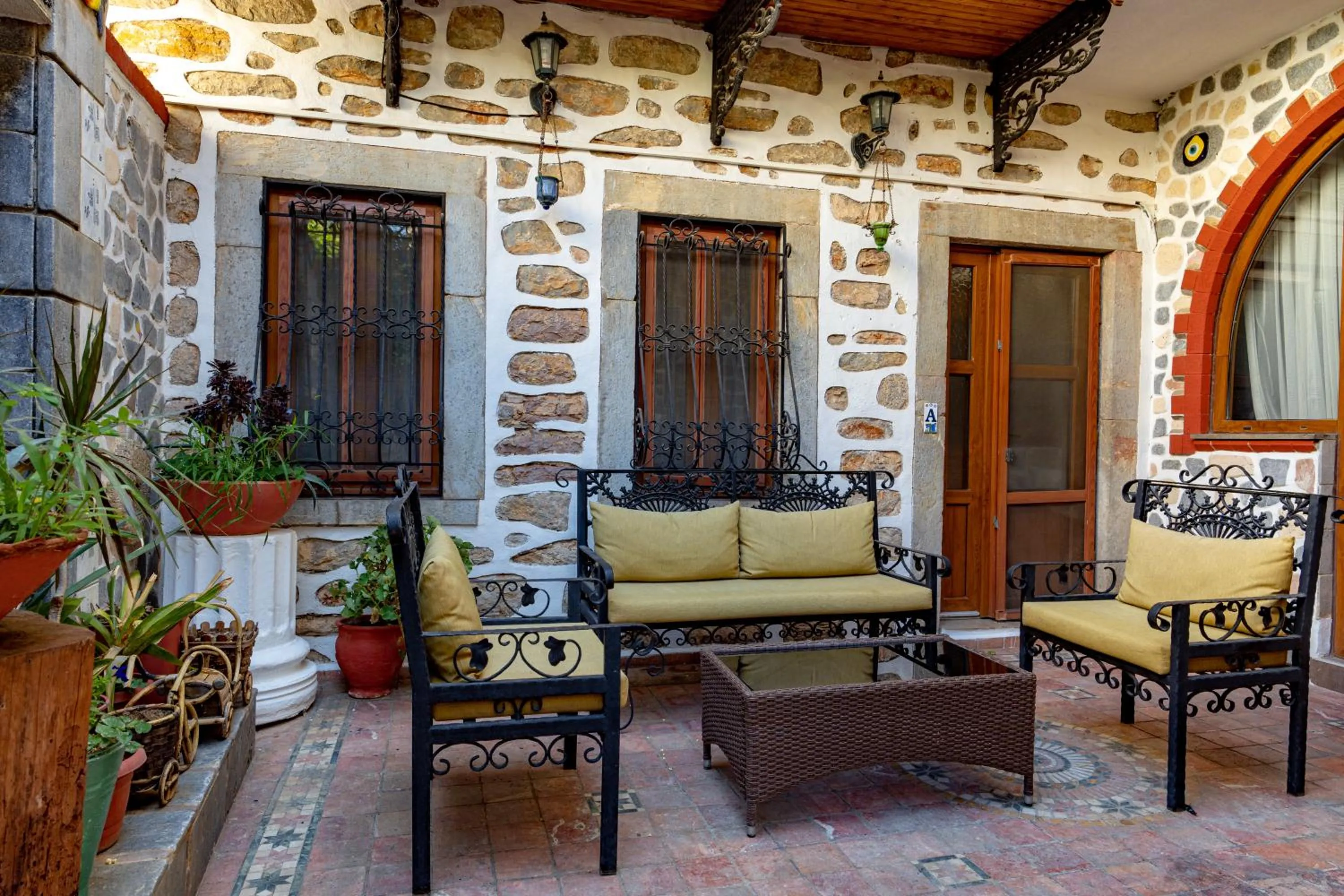 Patio in Akkan Hotel