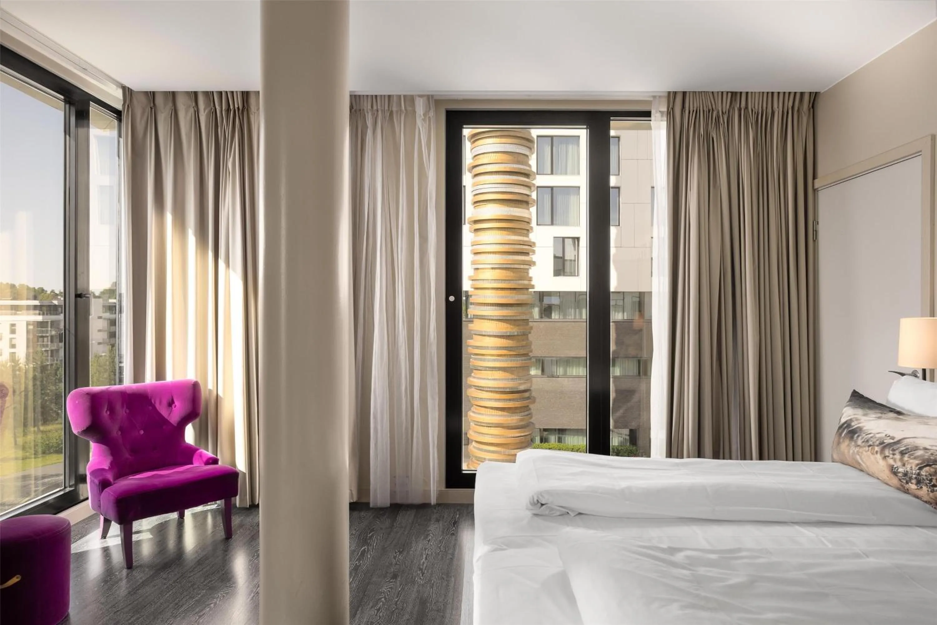 Bedroom, Bed in Scandic Fornebu