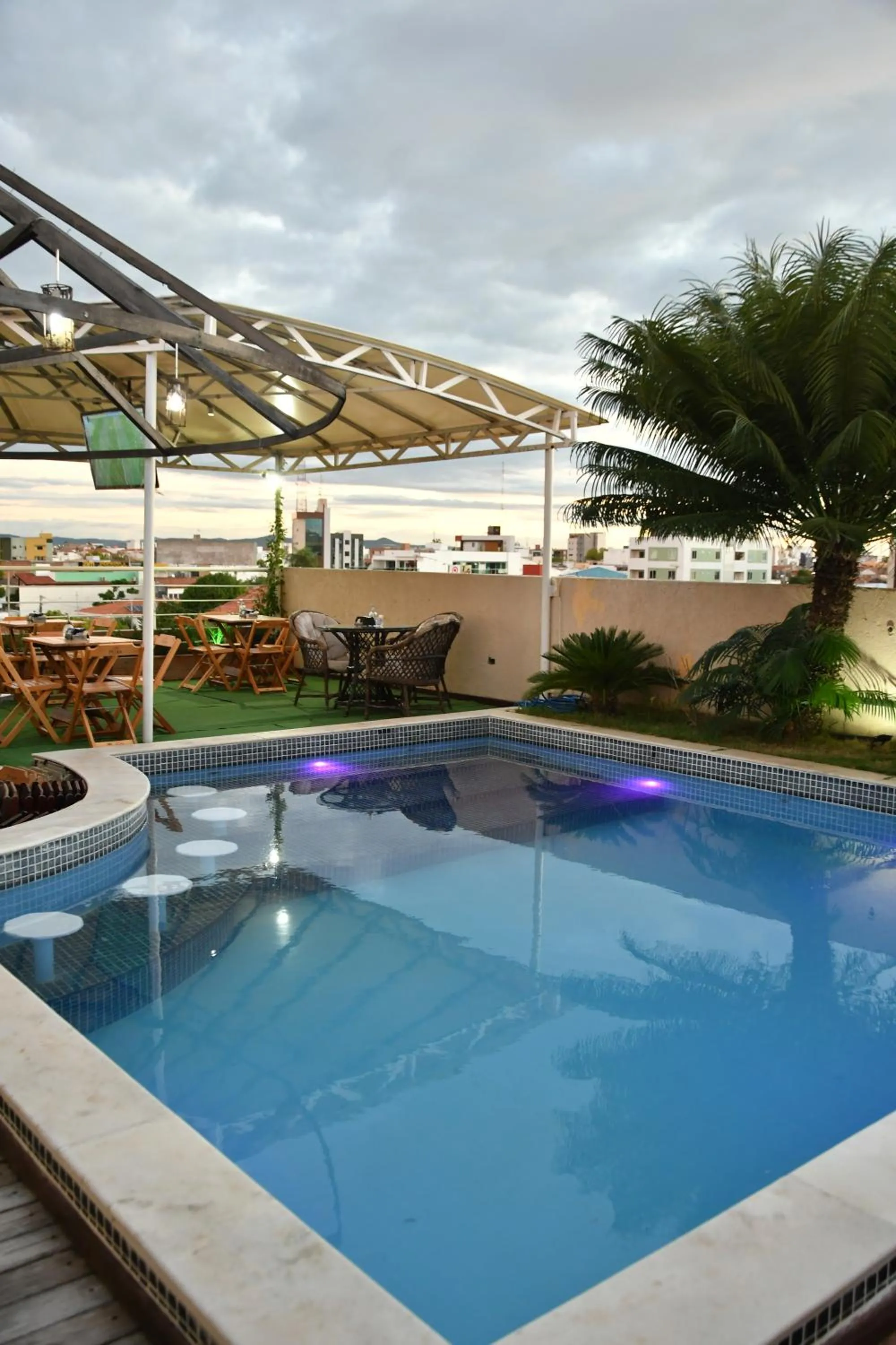 Pool view in Troodon Park Hotel