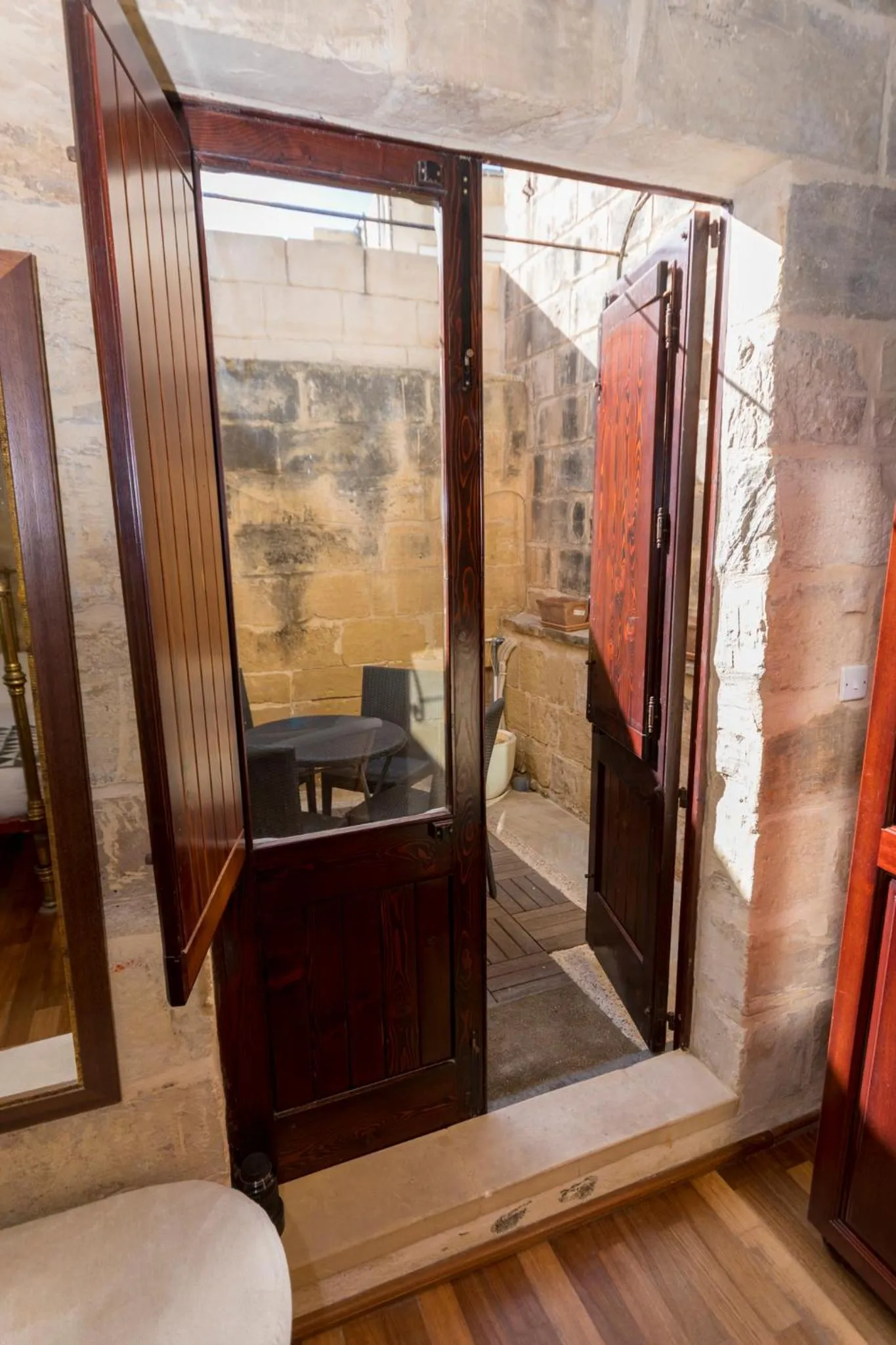 Patio in The Burrow Guest House