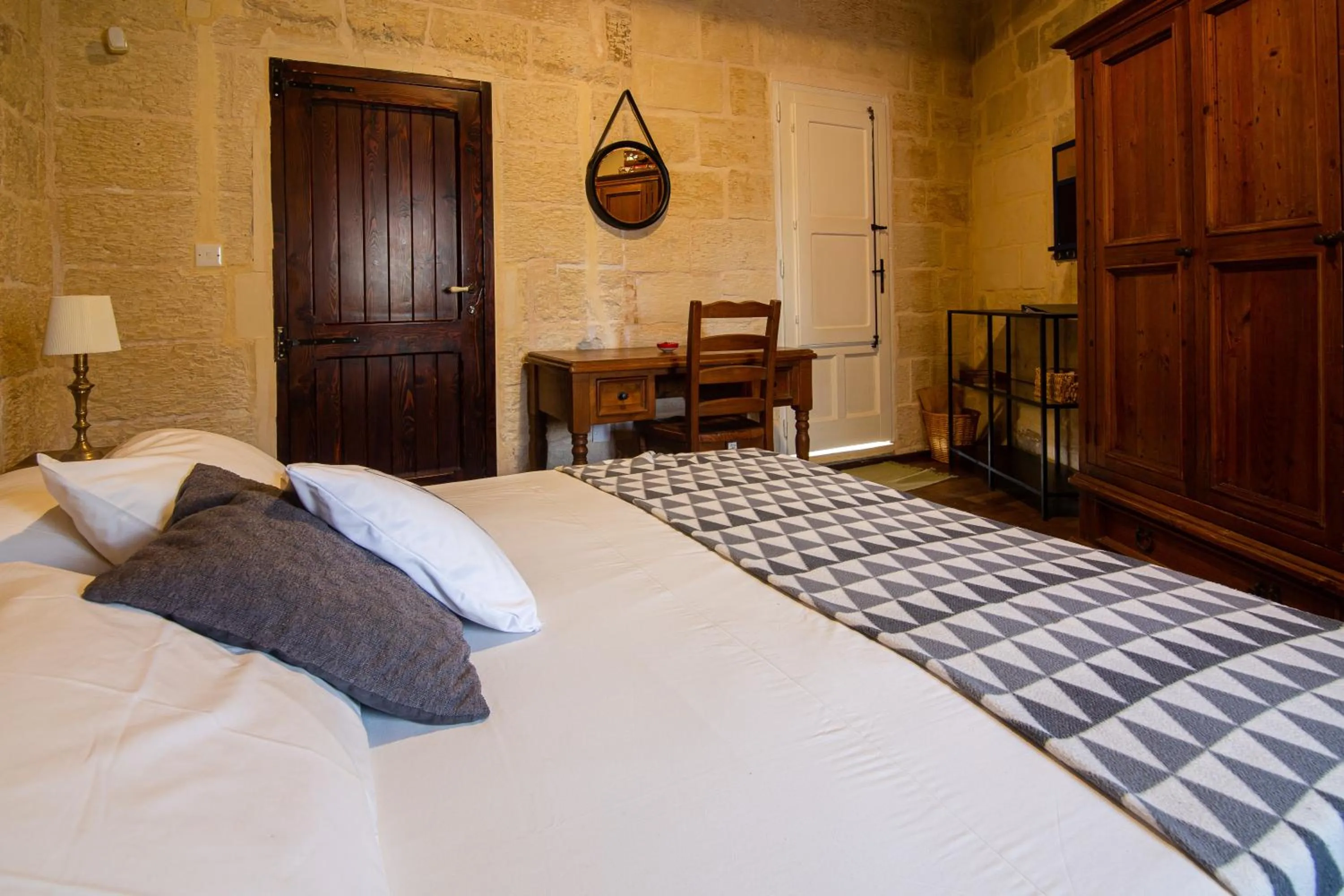 Bed in The Burrow Guest House