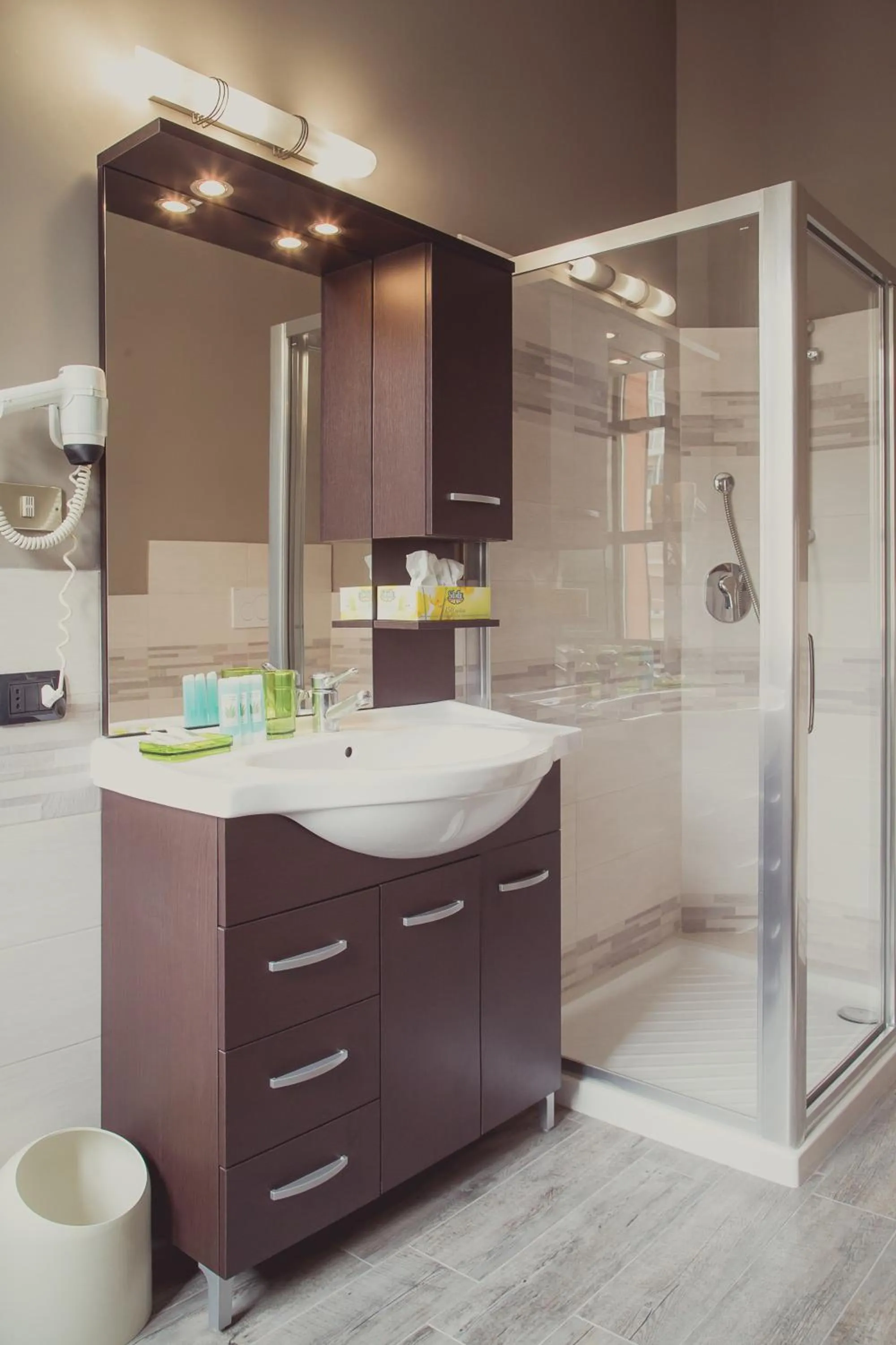 Bathroom in Hotel Rainero