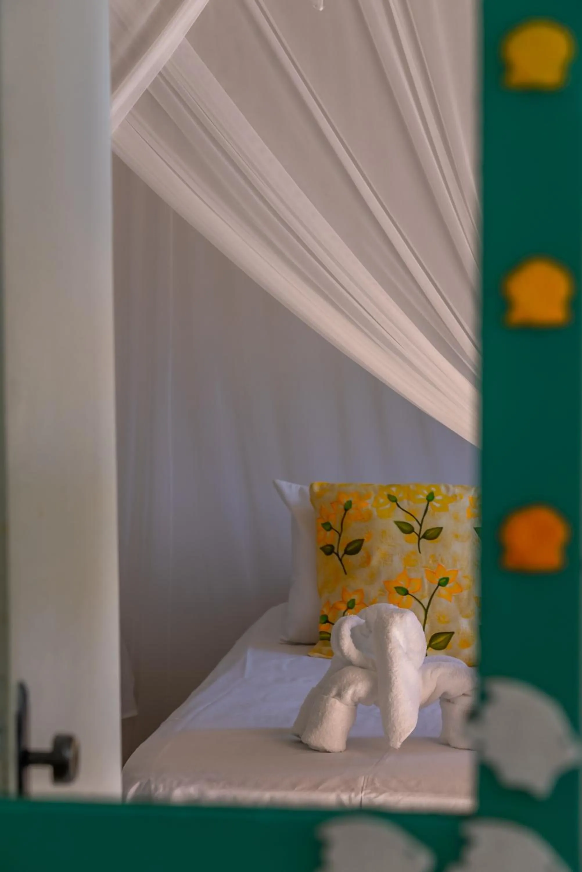 Decorative detail, Bed in Pousada Recanto Trancoso