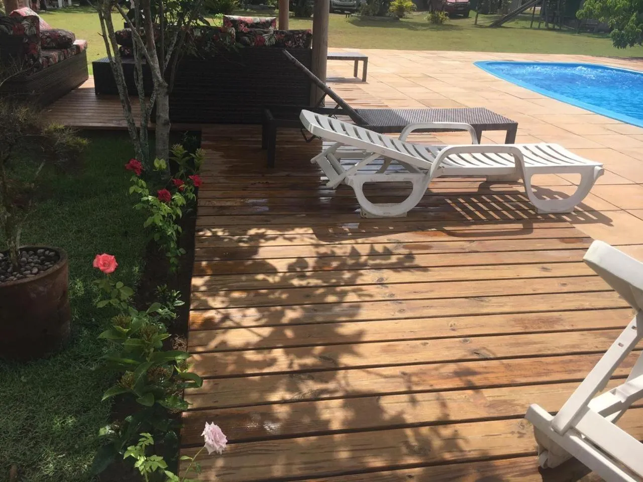 Pool view in Pousada Recanto Trancoso