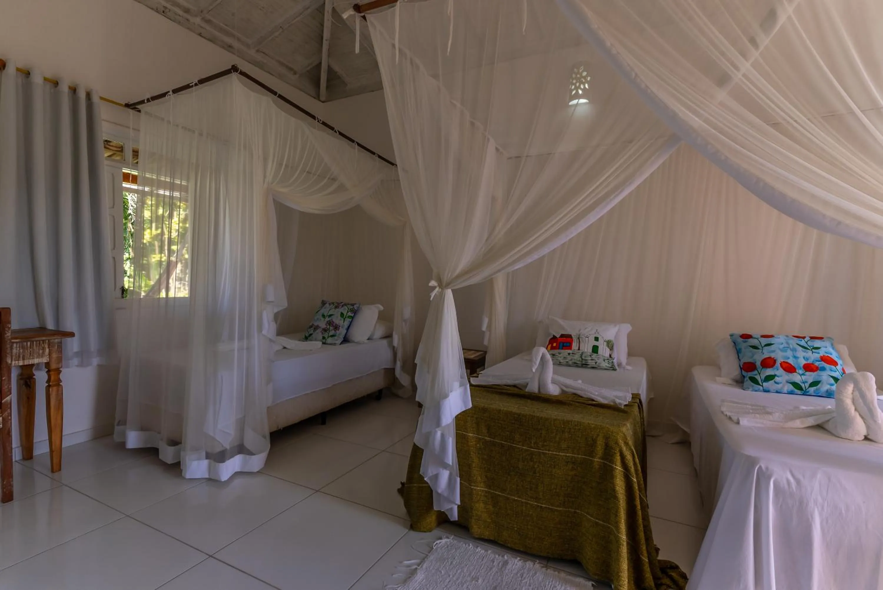 Bed in Pousada Recanto Trancoso