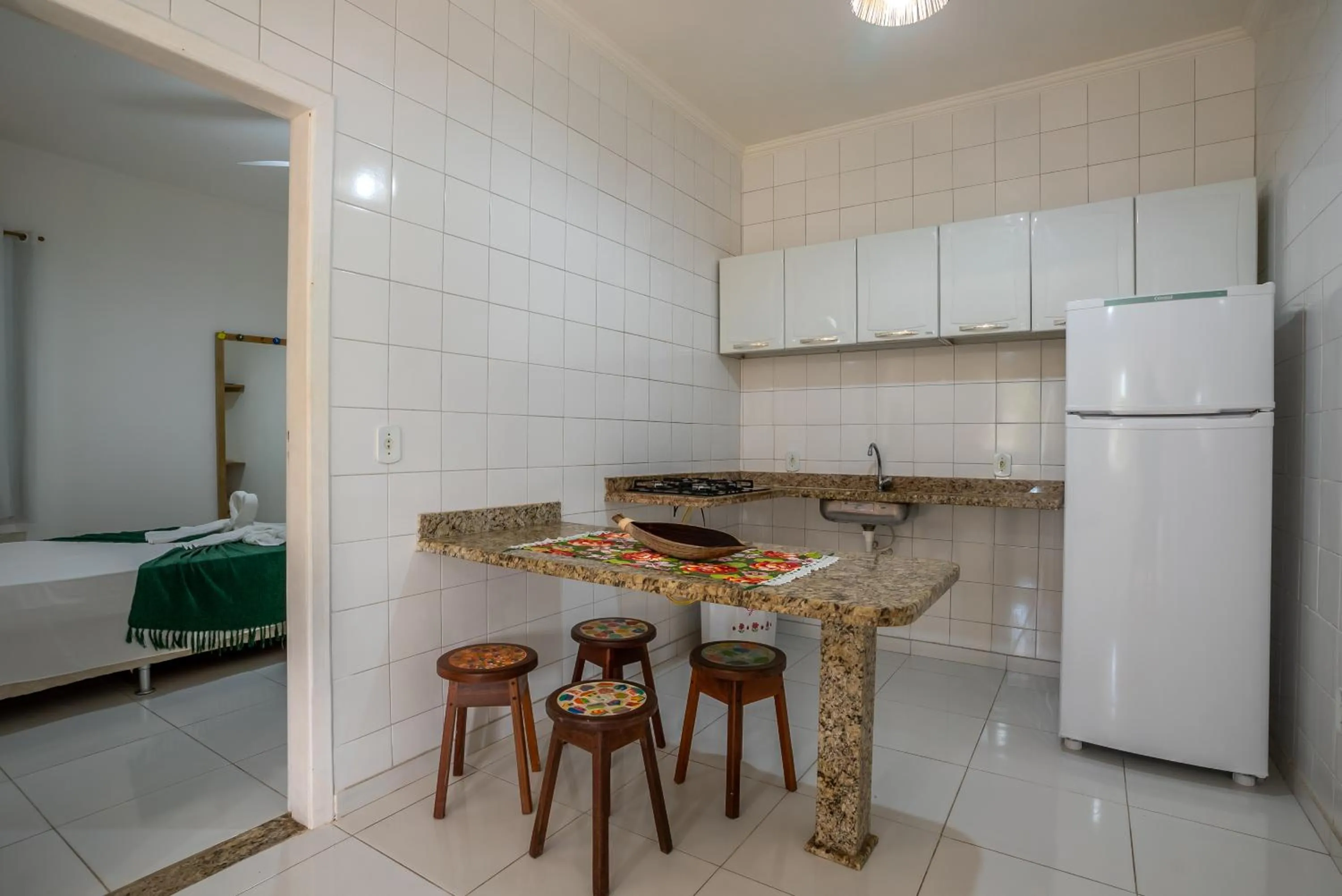 Kitchen or kitchenette in Pousada Recanto Trancoso