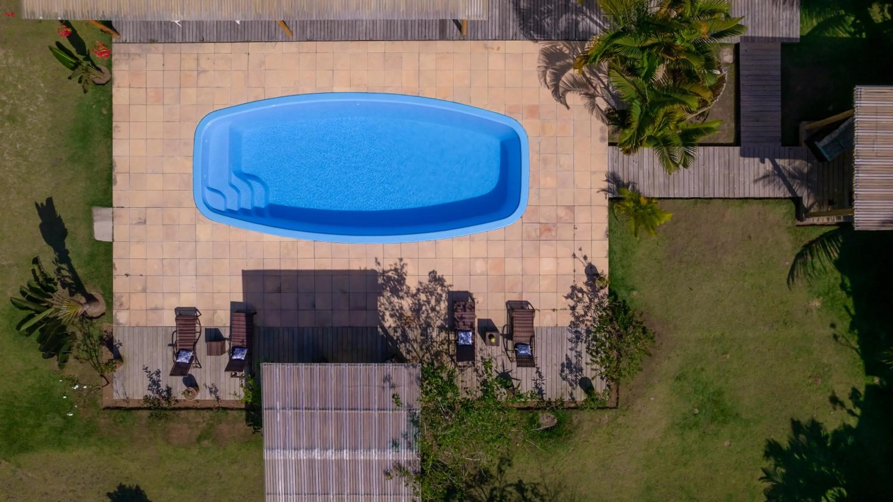 Pool view in Pousada Recanto Trancoso