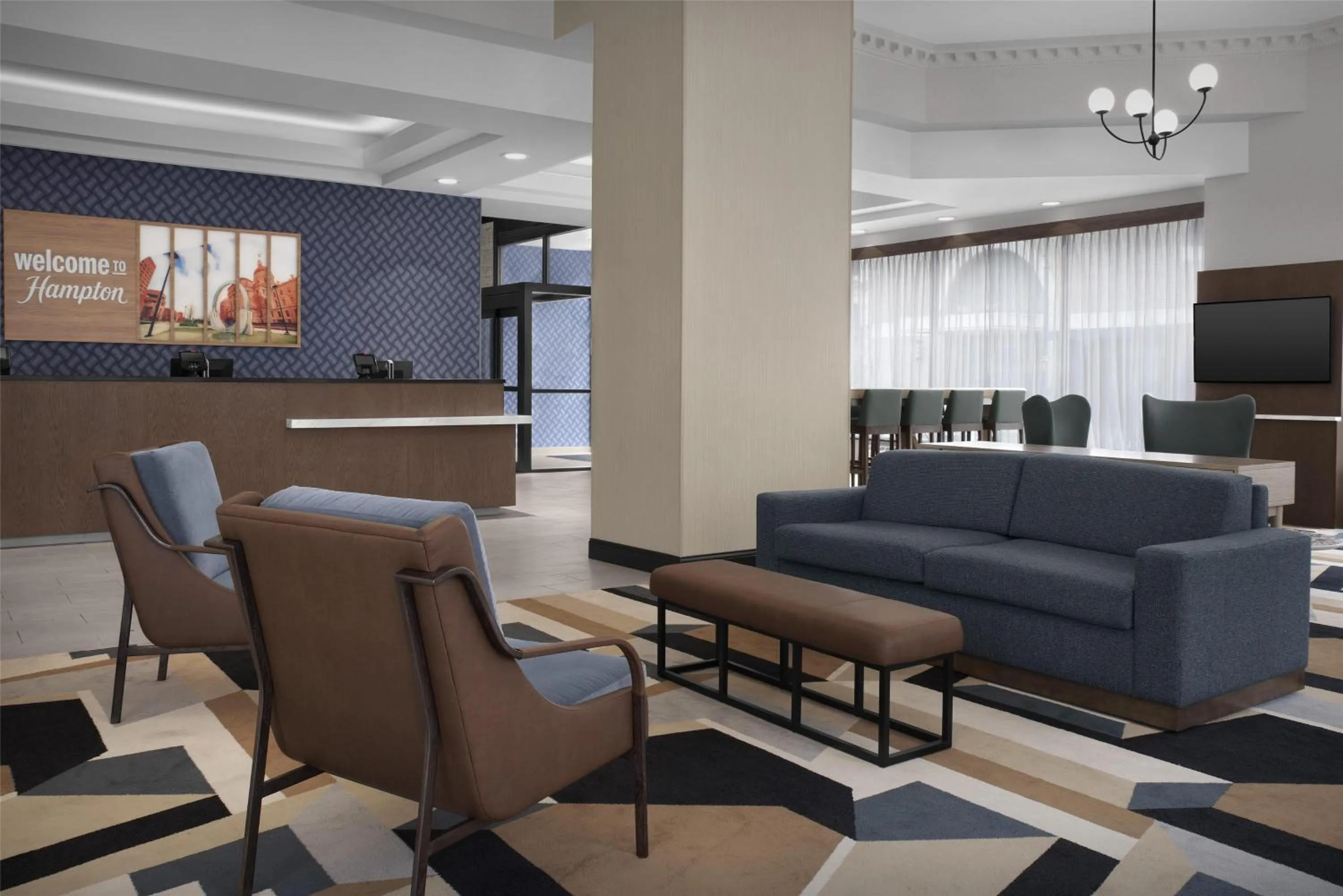 Lobby or reception in Hampton Inn Indianapolis Downtown Across from Circle Centre