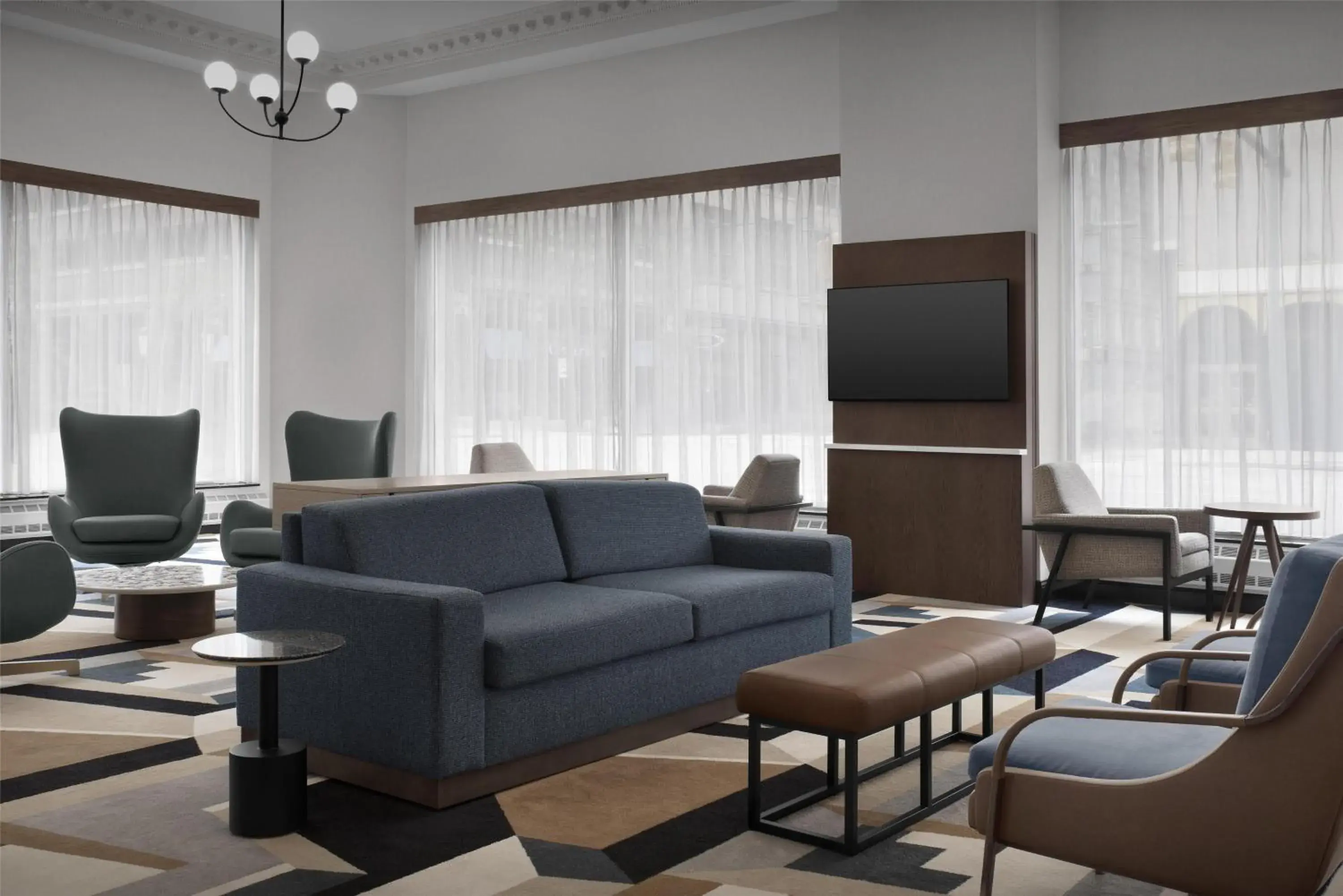 Lobby or reception in Hampton Inn Indianapolis Downtown Across from Circle Centre Lobby or reception in Hampton Inn Indianapolis Downtown Across from Circle Centre