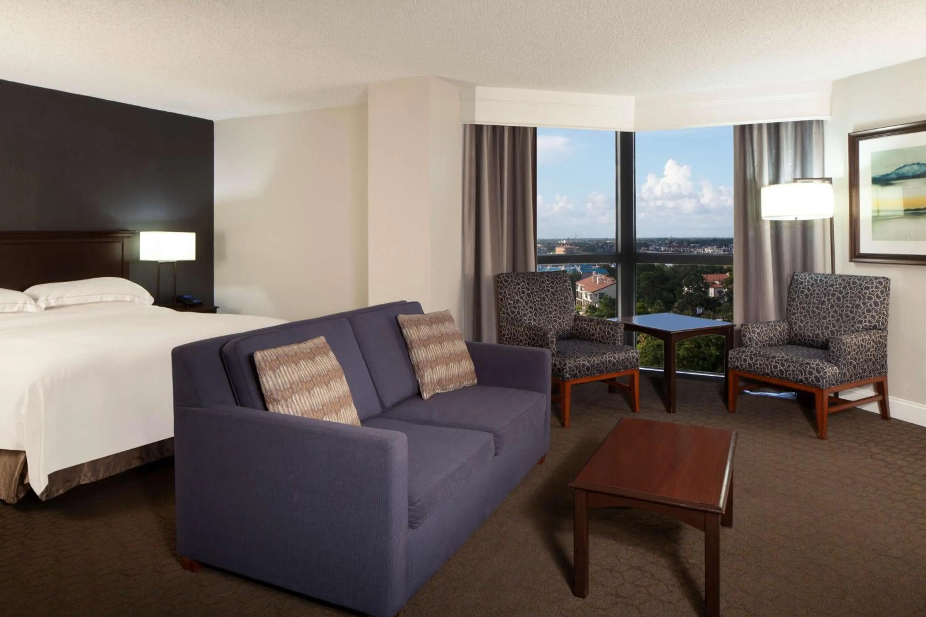 Living room, Bed in Hilton Houston NASA Clear Lake