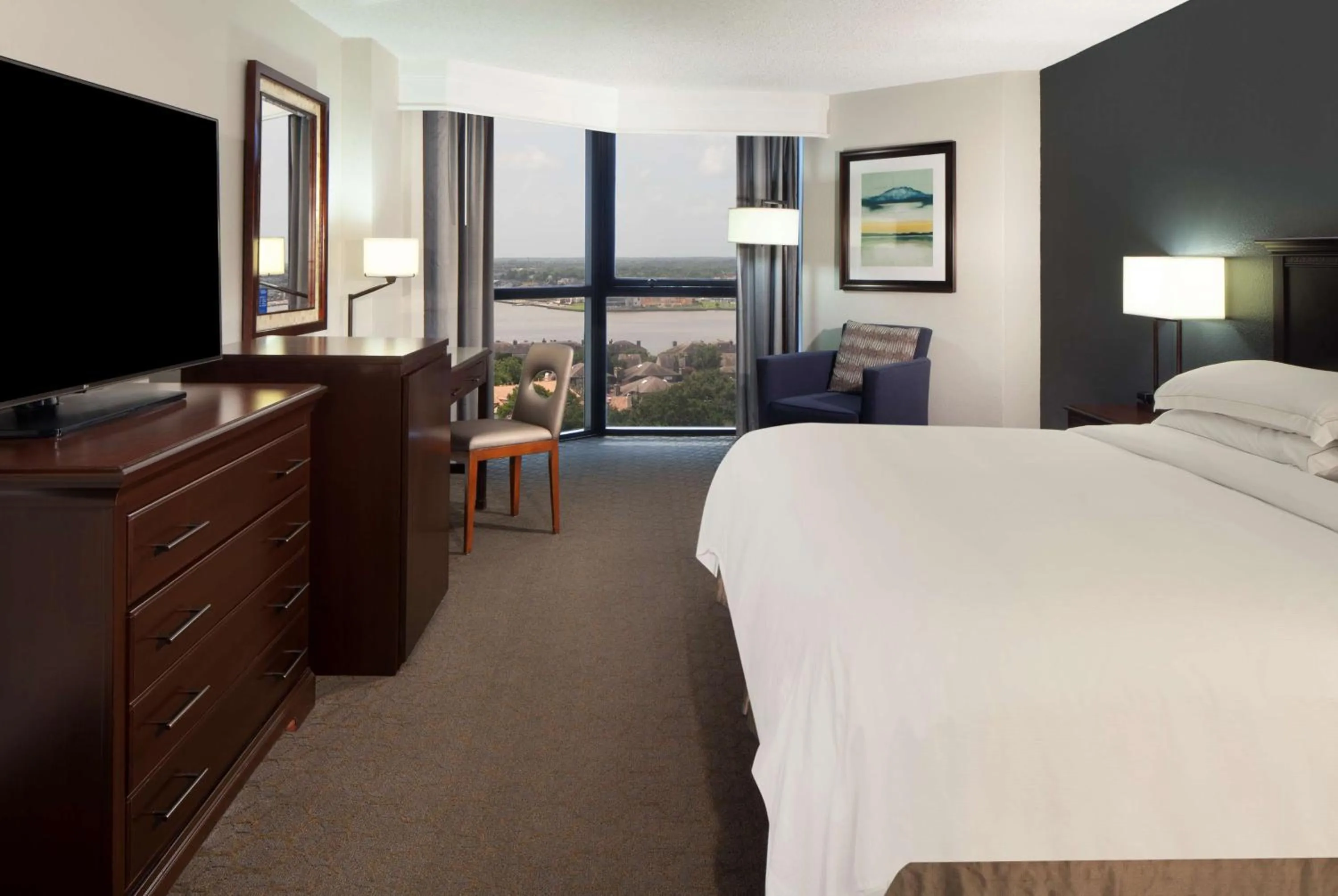 King Room with Lake View in Hilton Houston NASA Clear Lake