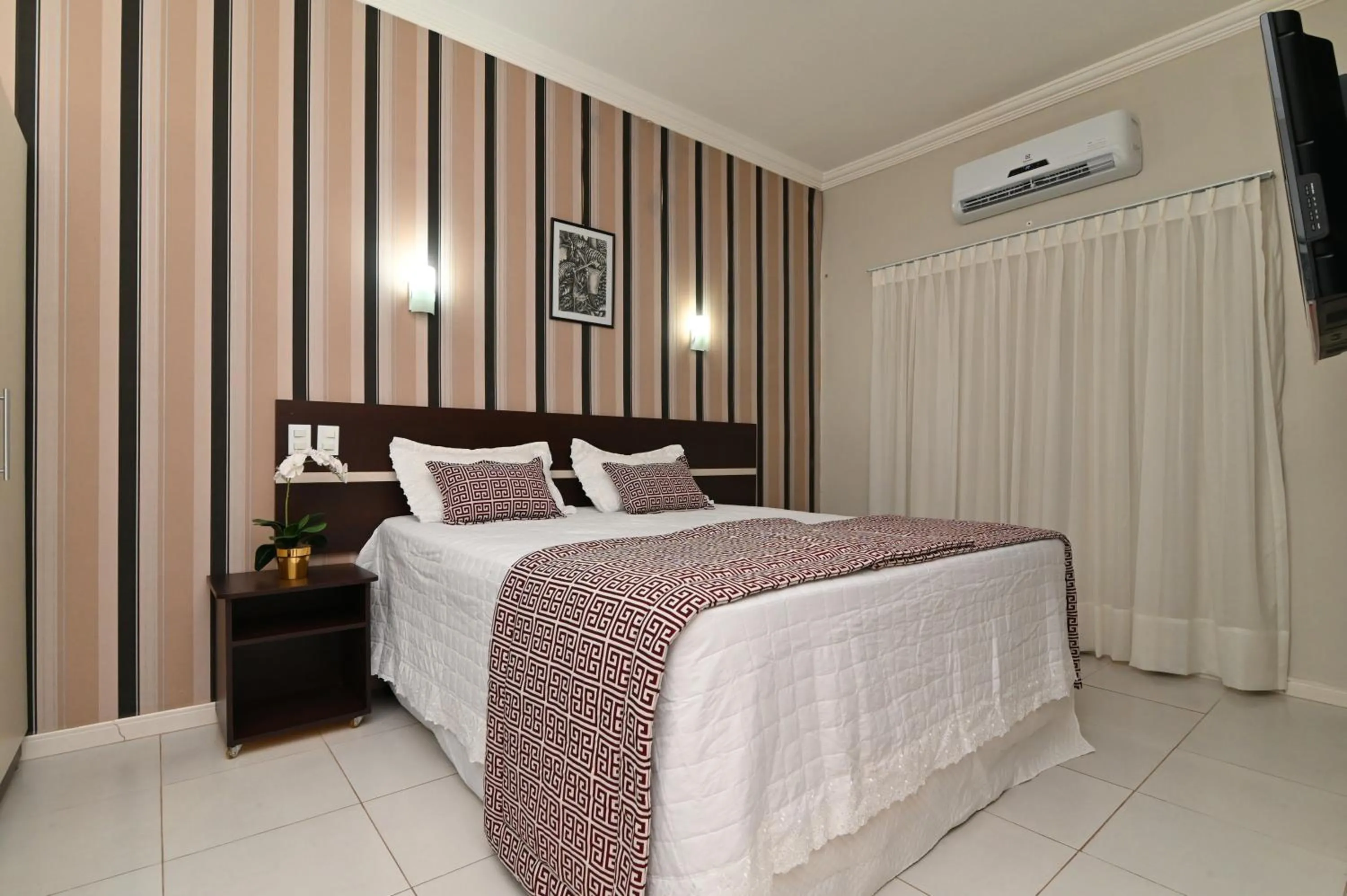 Bed in Hotel São Bento