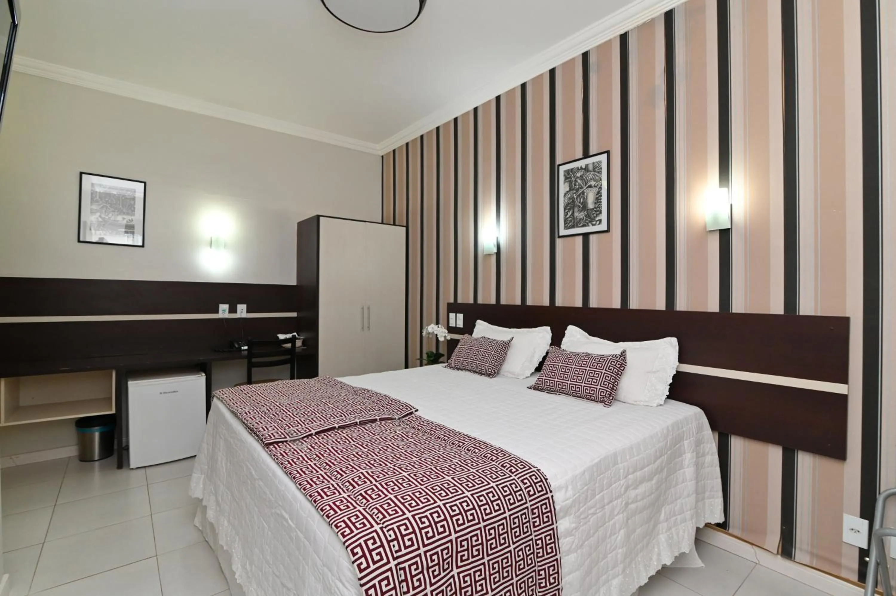Bed in Hotel São Bento