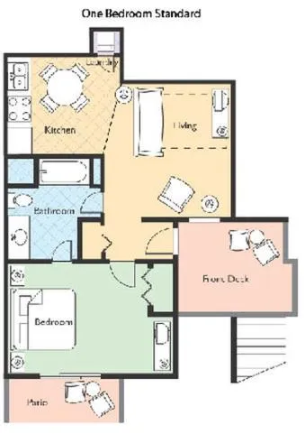 Floor plan in Club Wyndham Resort at Fairfield Glade