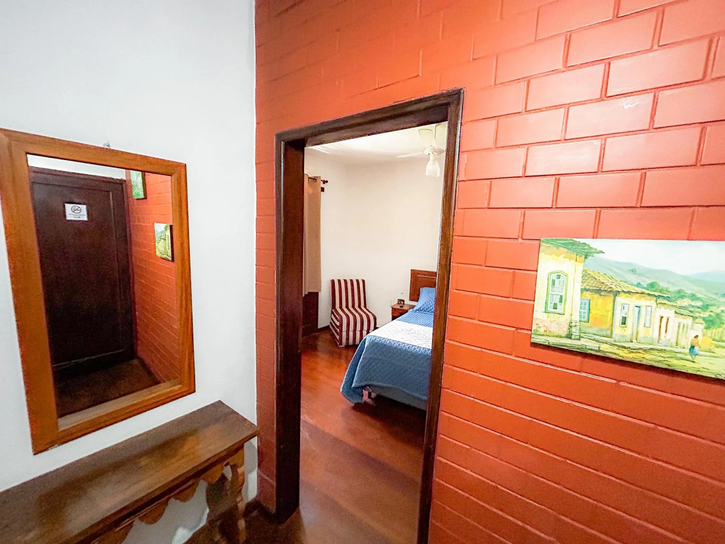 Bed in Pousada dos Sinos