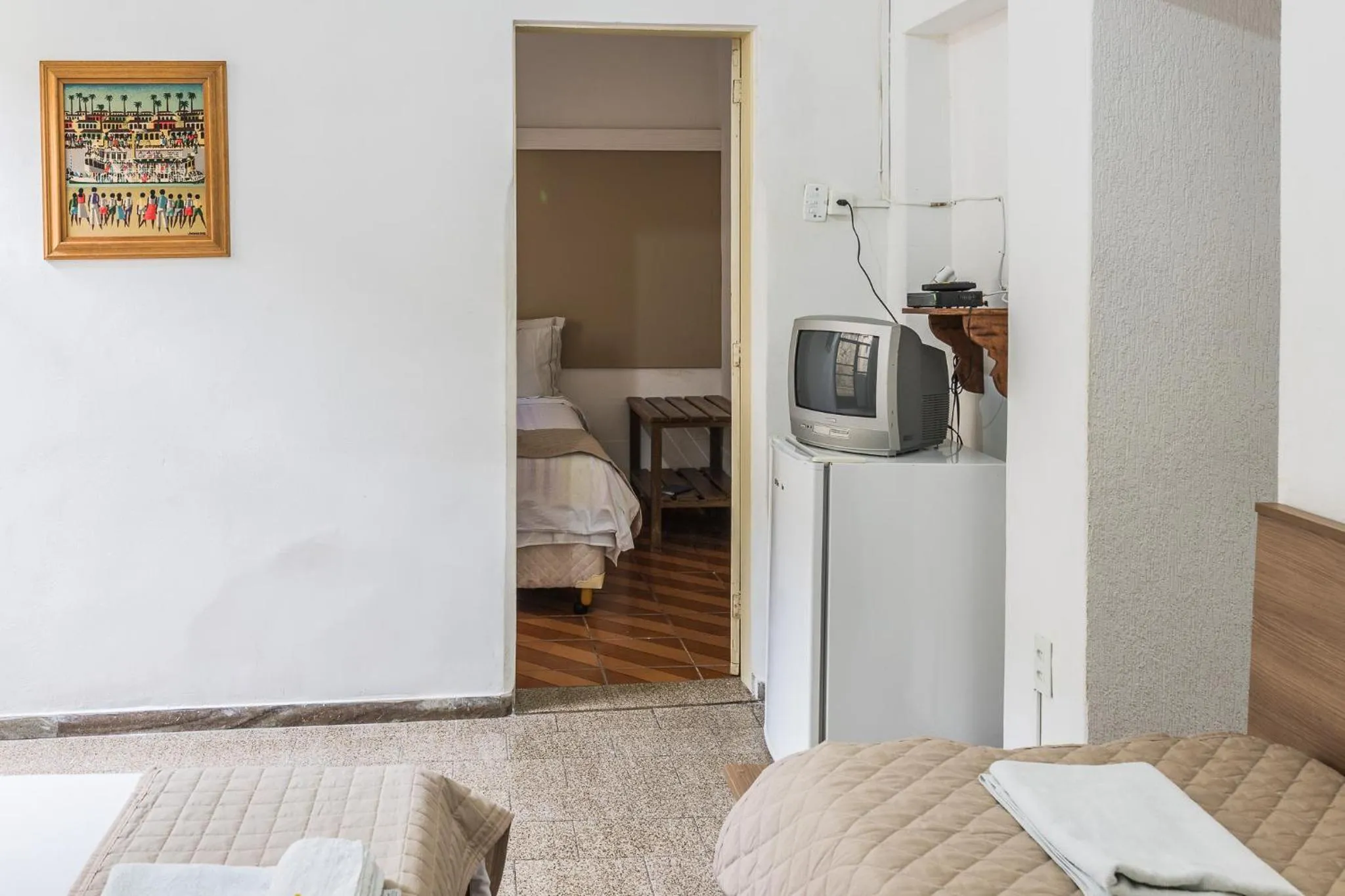 Bed in Pousada dos Sinos